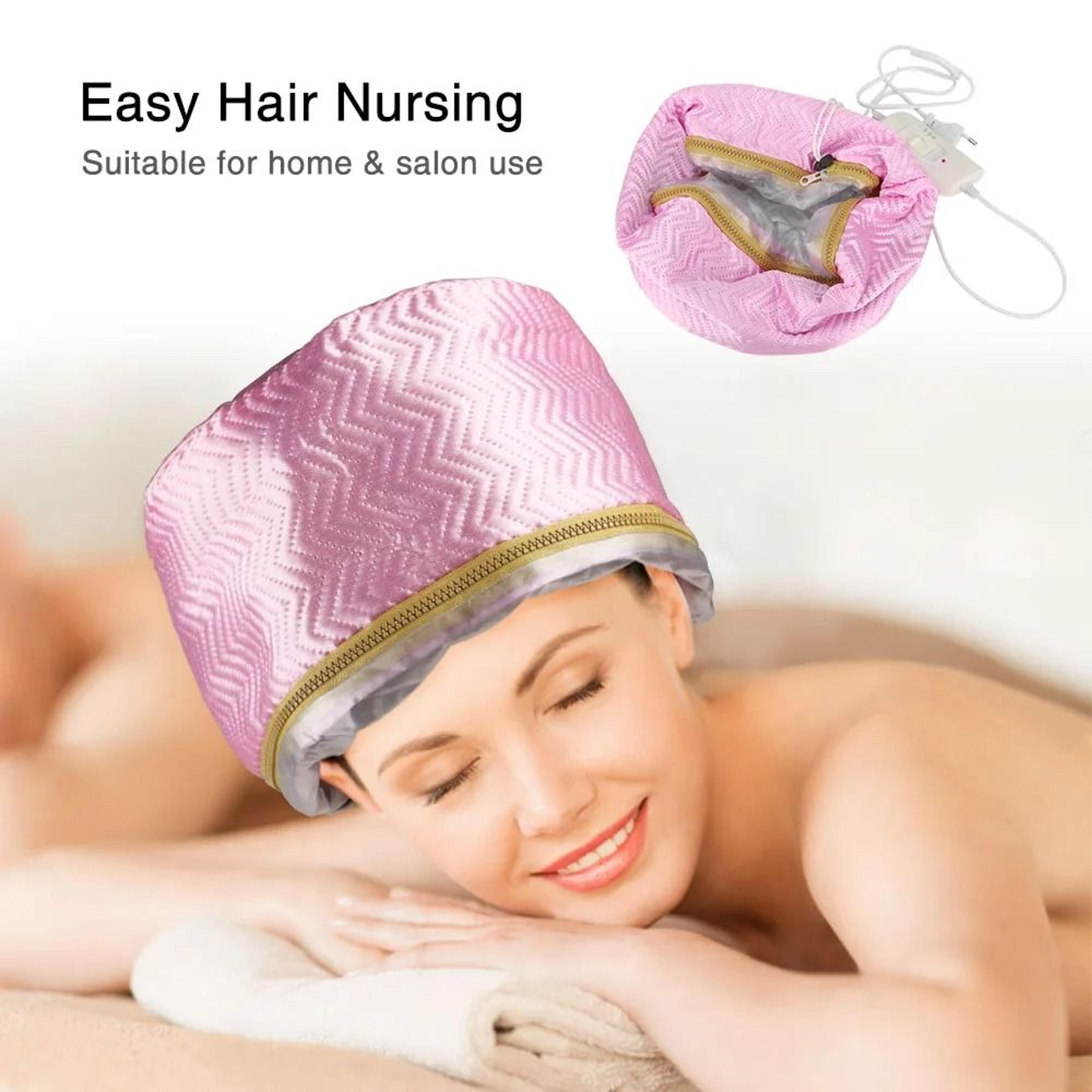 Heated Hair Cap Hair Steamer Bonnet For Deep Conditioning And Thermal Treatment 10