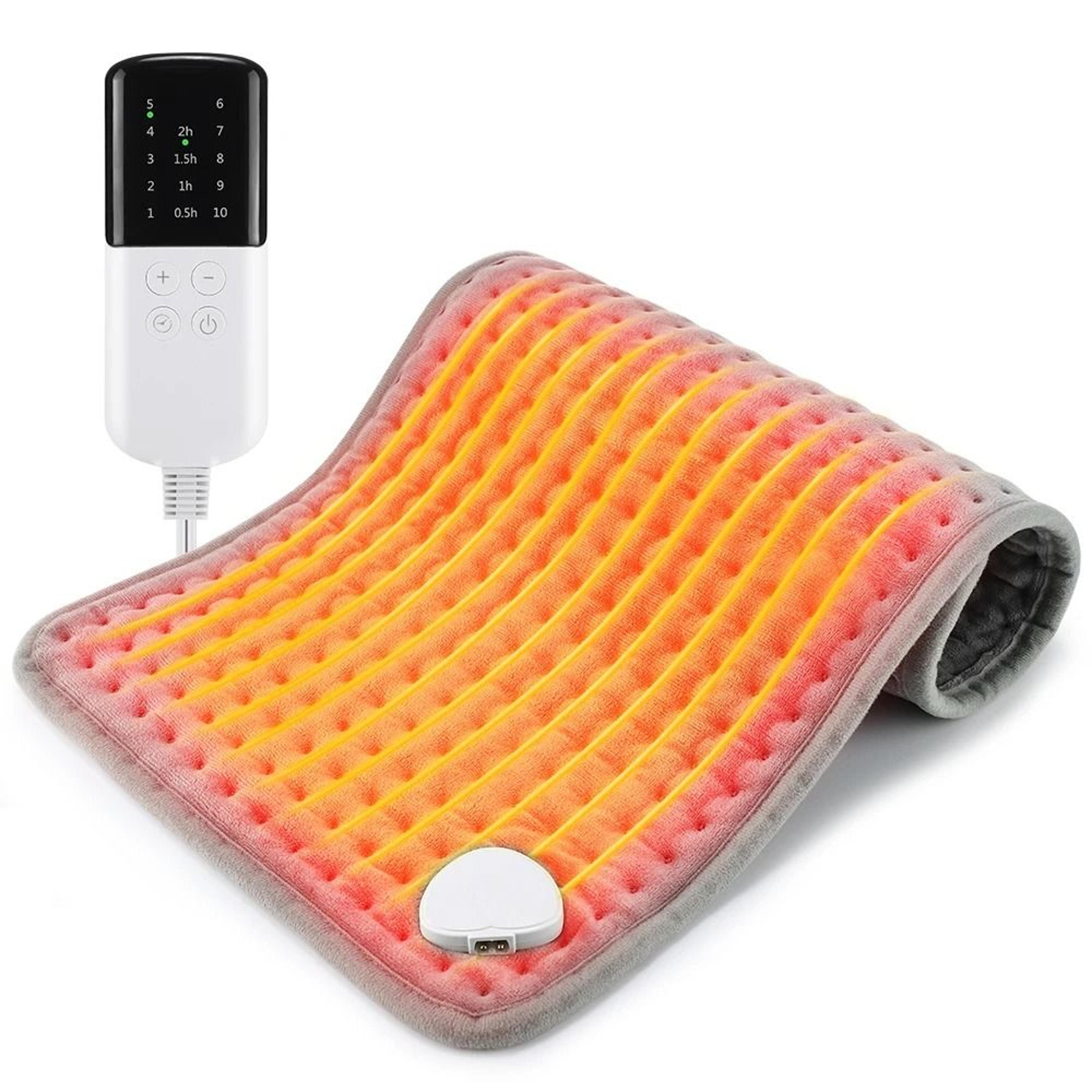 Electric Heating Pad Blanket With Timer 9 Heat Levels For Neck Shoulder And Back Relief 1
