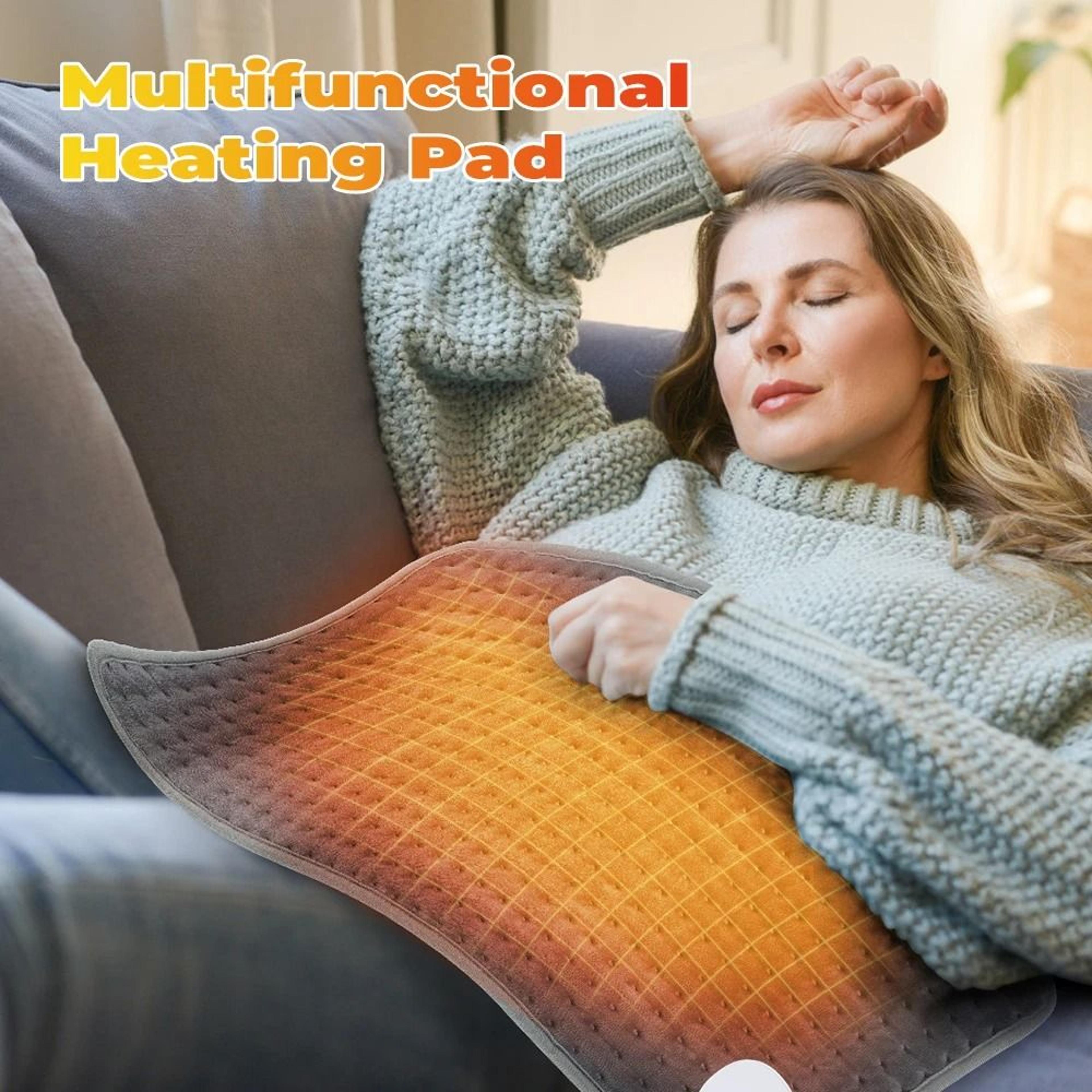 Electric Heating Pad Blanket With Timer 9 Heat Levels For Neck Shoulder And Back Relief 0