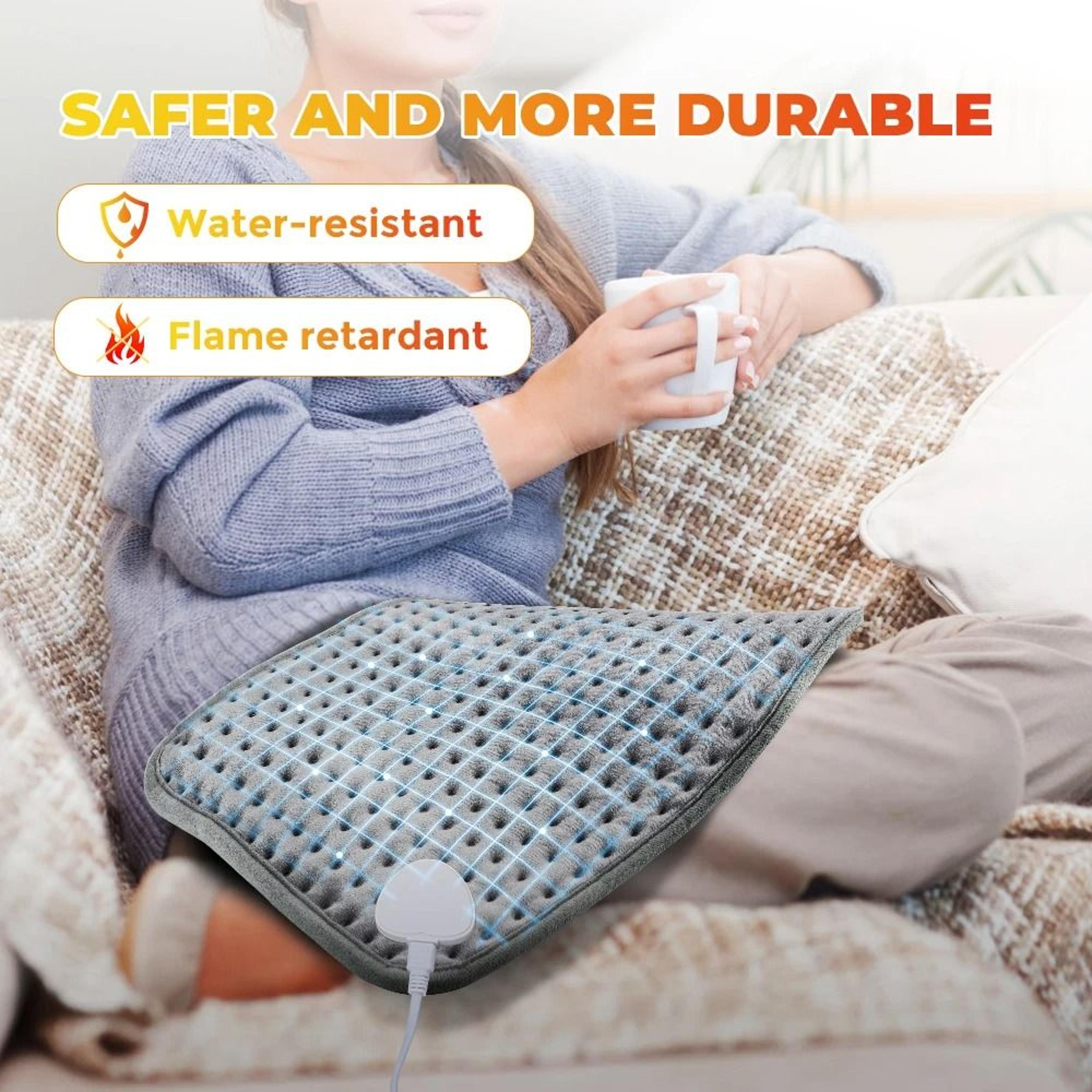 Electric Heating Pad Blanket With Timer 9 Heat Levels For Neck Shoulder And Back Relief 6