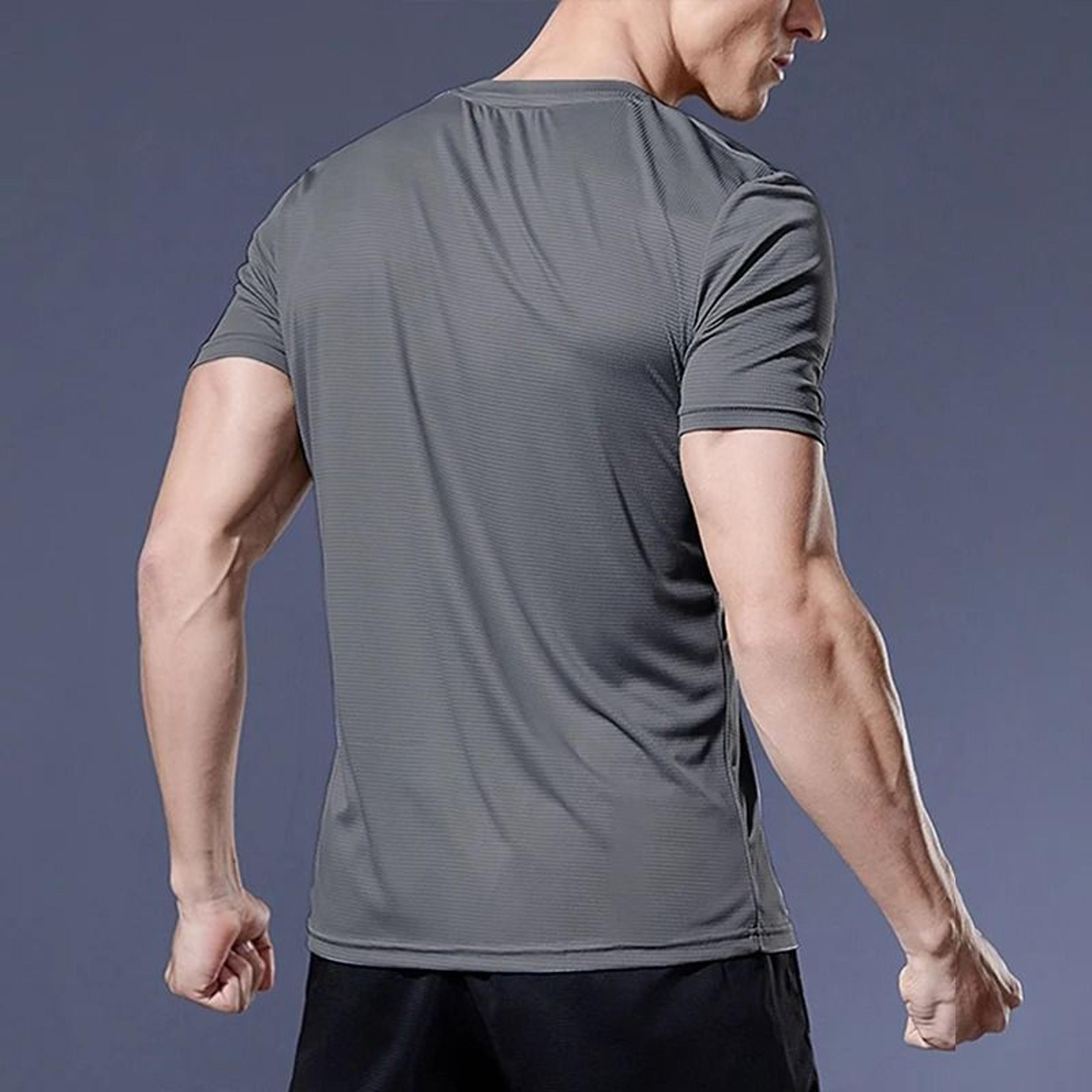 Mens Compression Shirt Quick Dry Running Top Gym Workout Soccer Training Jersey 12