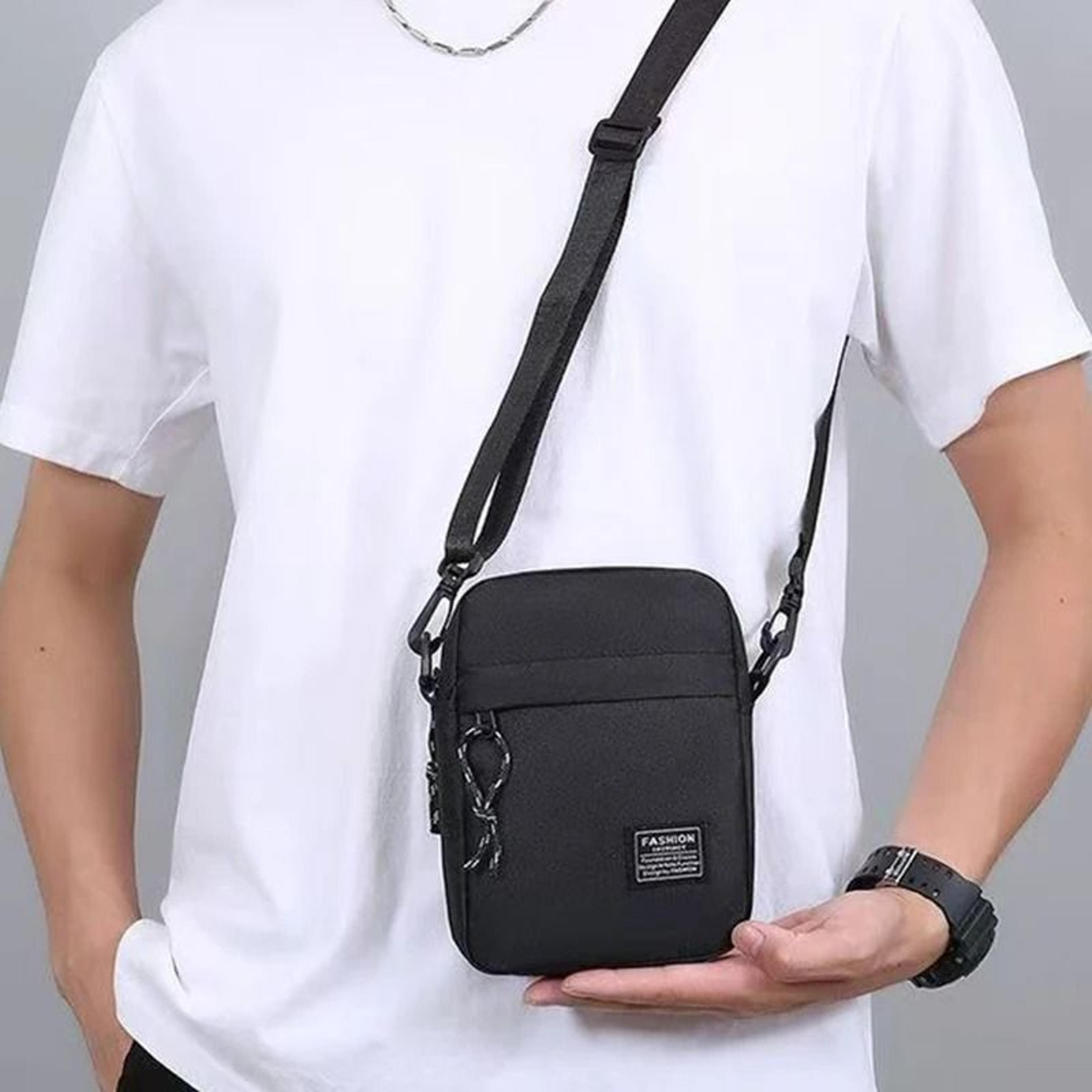 Nylon Crossbody Bag Mens Shoulder Bag Lightweight School Messenger Everyday Sling 0