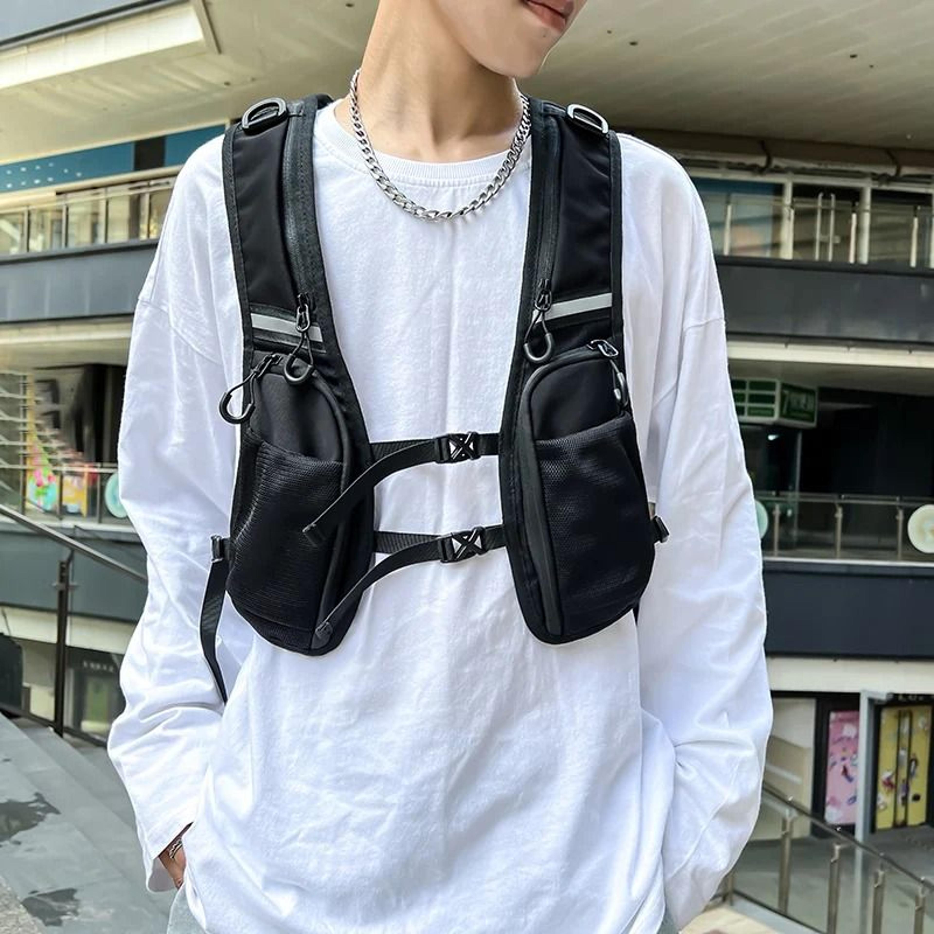 Waterproof Chest Rig Bag Tactical Vest Chest Pack Nylon Streetwear Utility Storage Bag 6