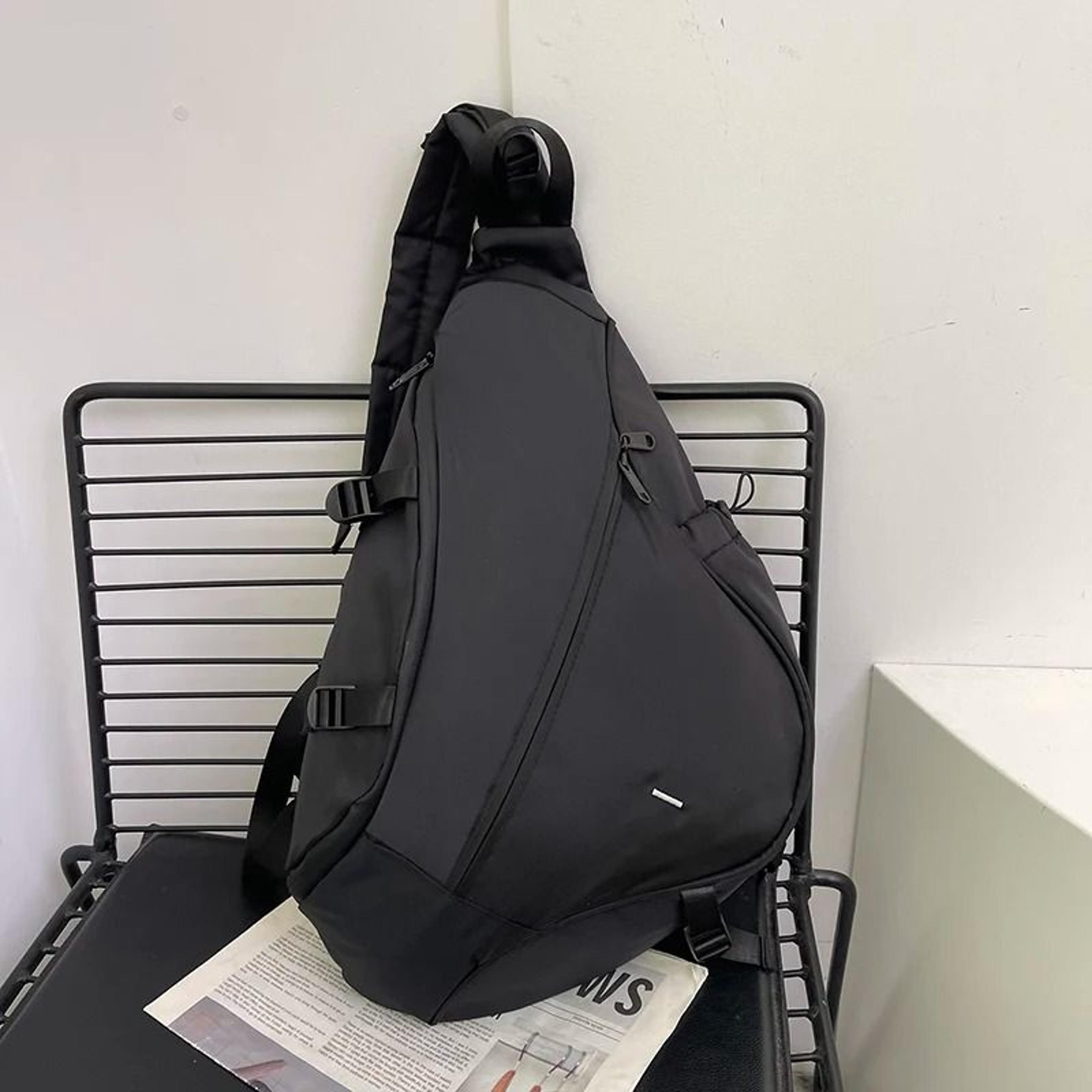 Large Capacity Sling Bag Mens Chest Bag Nylon Crossbody Travel Shoulder Student Backpack 6