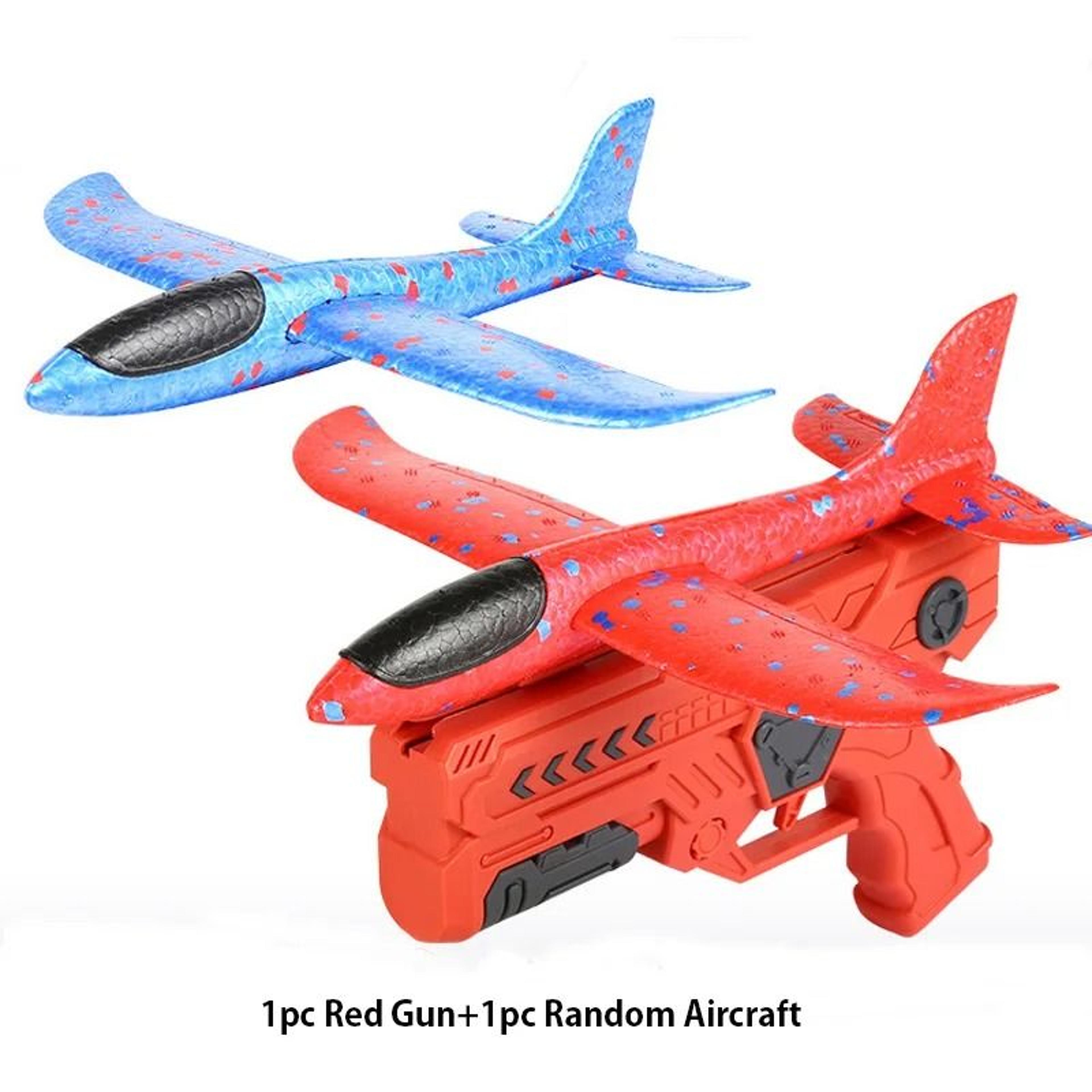Kids Foam Airplane Toy Glider Plane Launcher For Outdoor Play 2
