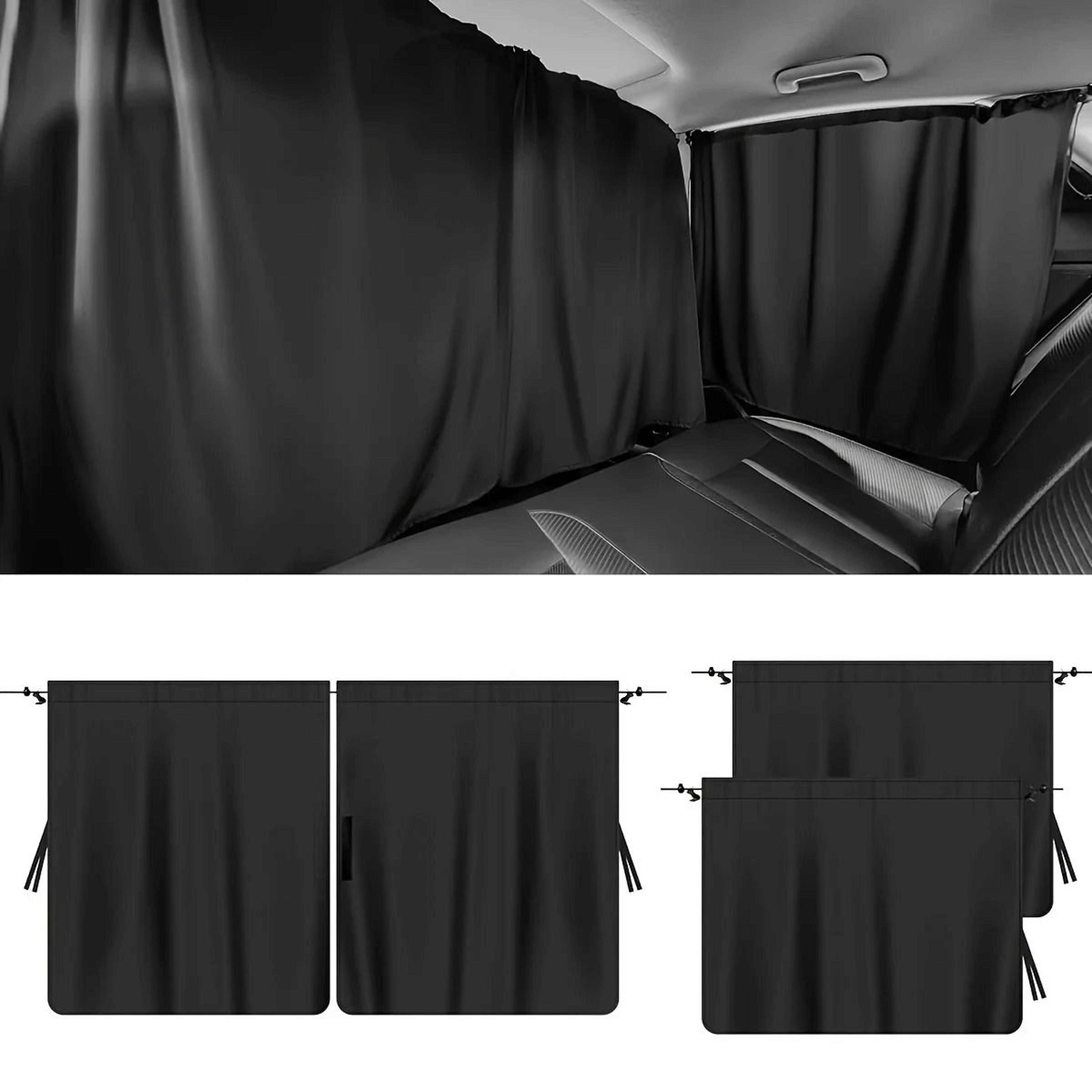 4 Pcs Car Privacy Curtain Set Travel Window Shade For Car Camping And Rest 0