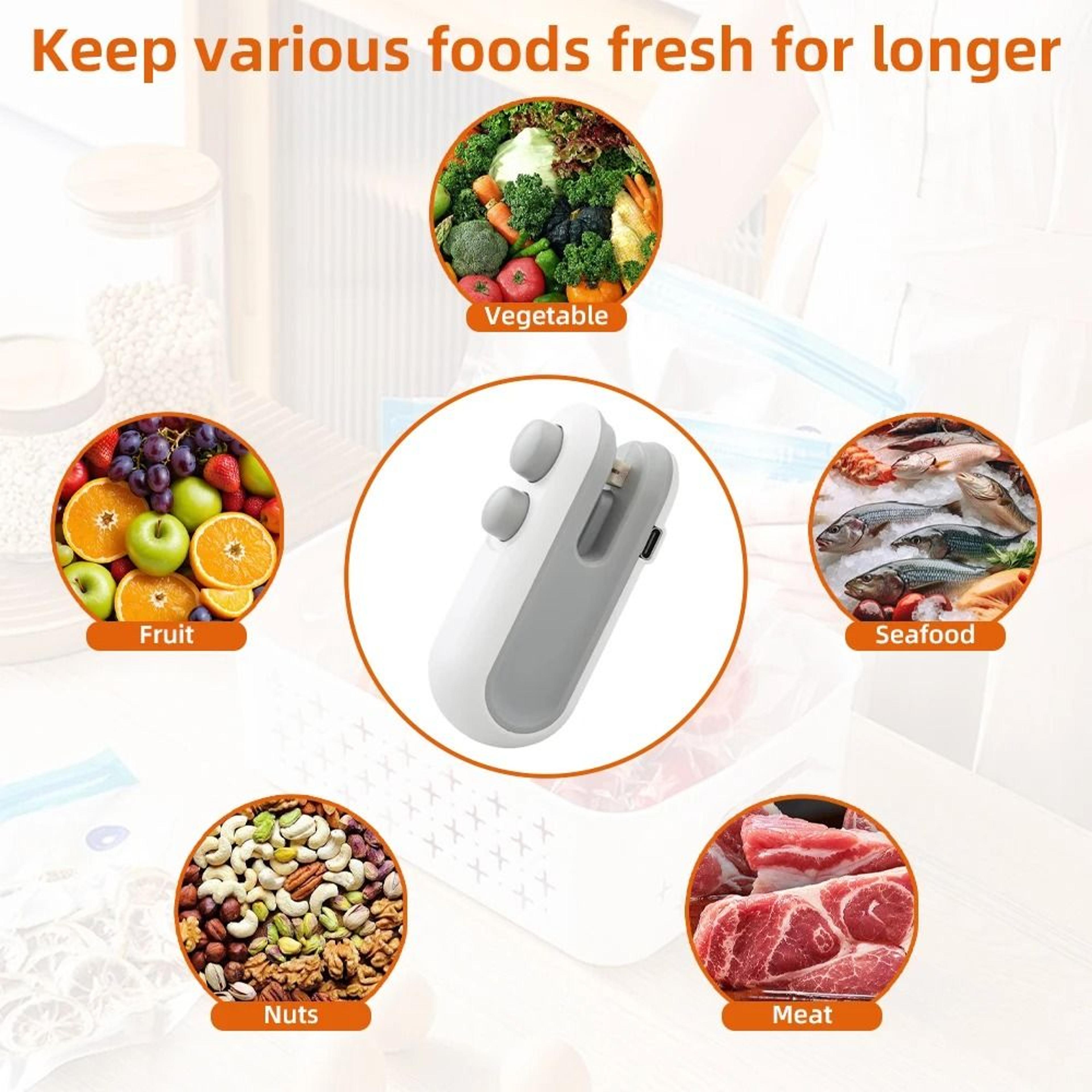 Mini Handheld Heat Sealer Portable Bag Sealer For Plastic Food Packaging 7