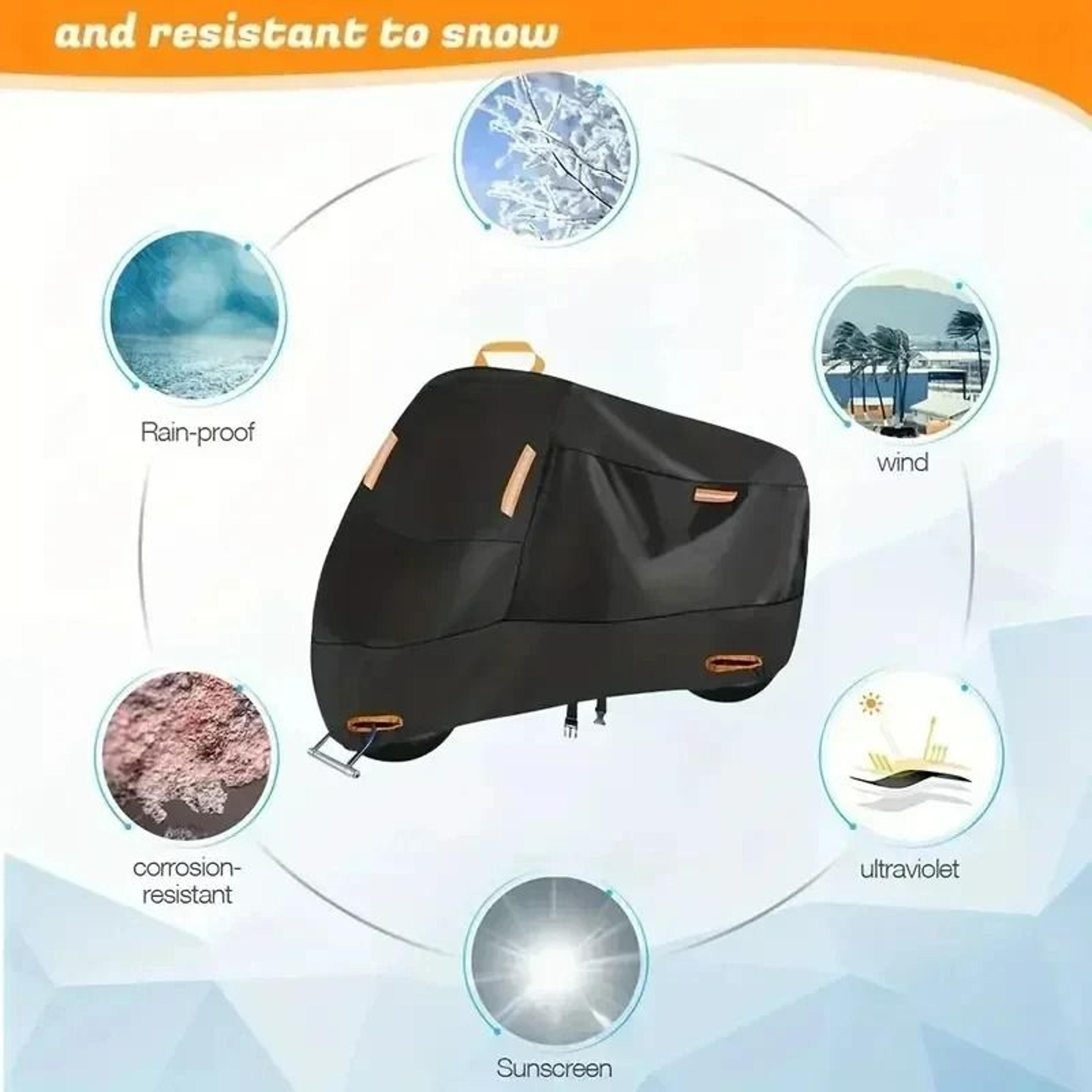 Thickened Waterproof Motorcycle Cover Outdoor UV Protective Polyester Cover For Motorcycle And Scoo 6