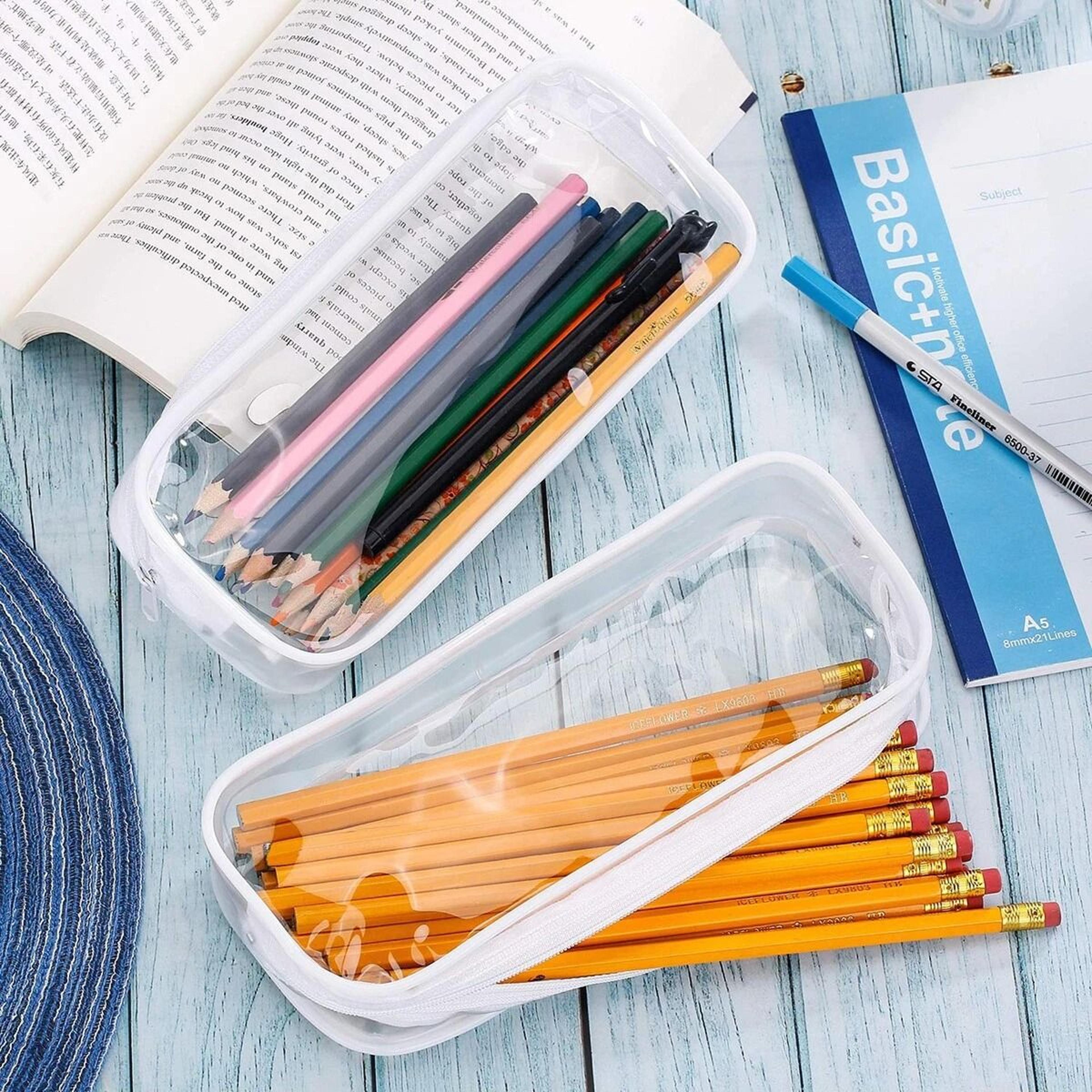 Extra Large Pencil Case Durable Polyester Multi Purpose Organizer Pouch For School Supplies And Mak 1