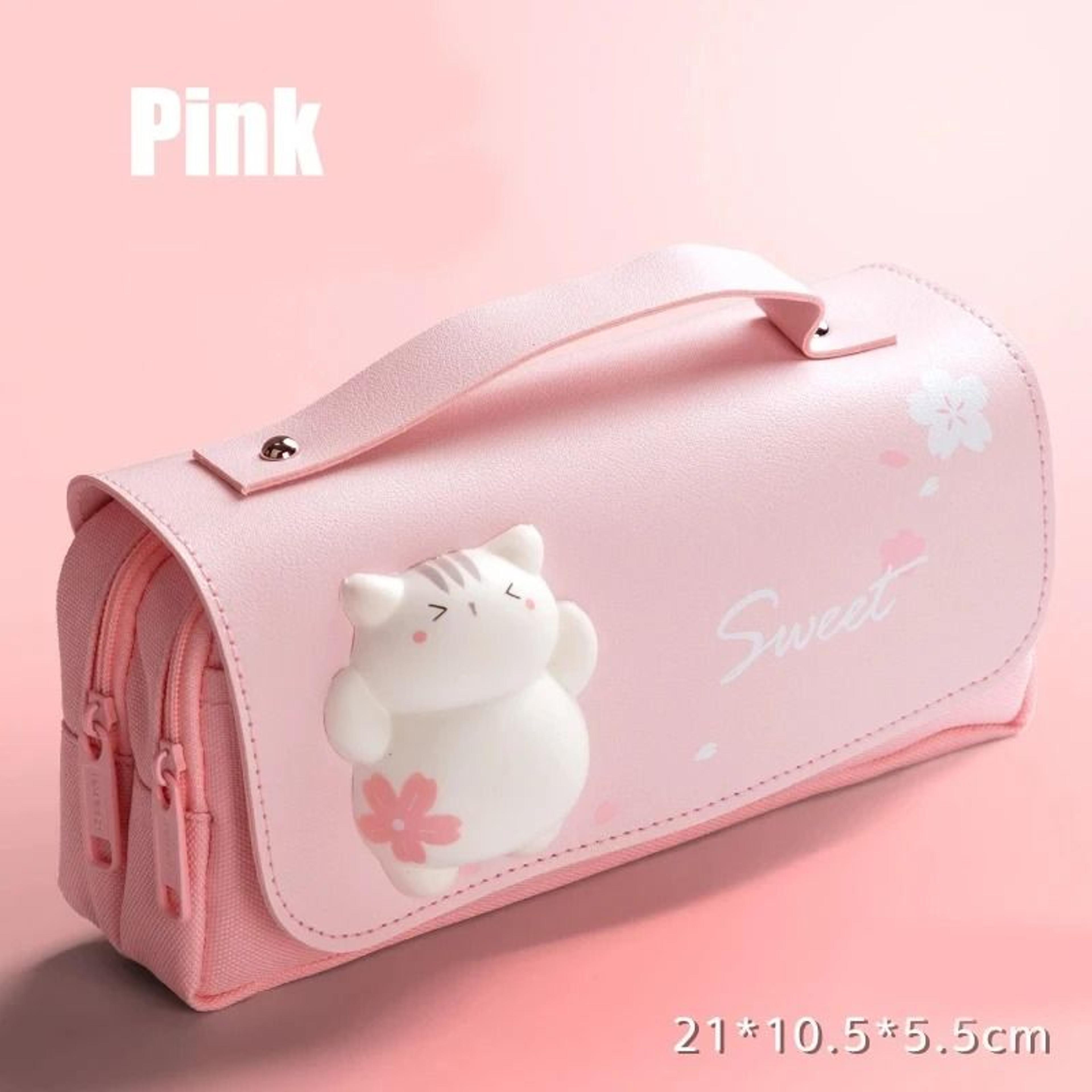 3D Kawaii Pencil Case Astronaut Three Layer Pencil Pouch Cute School Stationery Organizer 2
