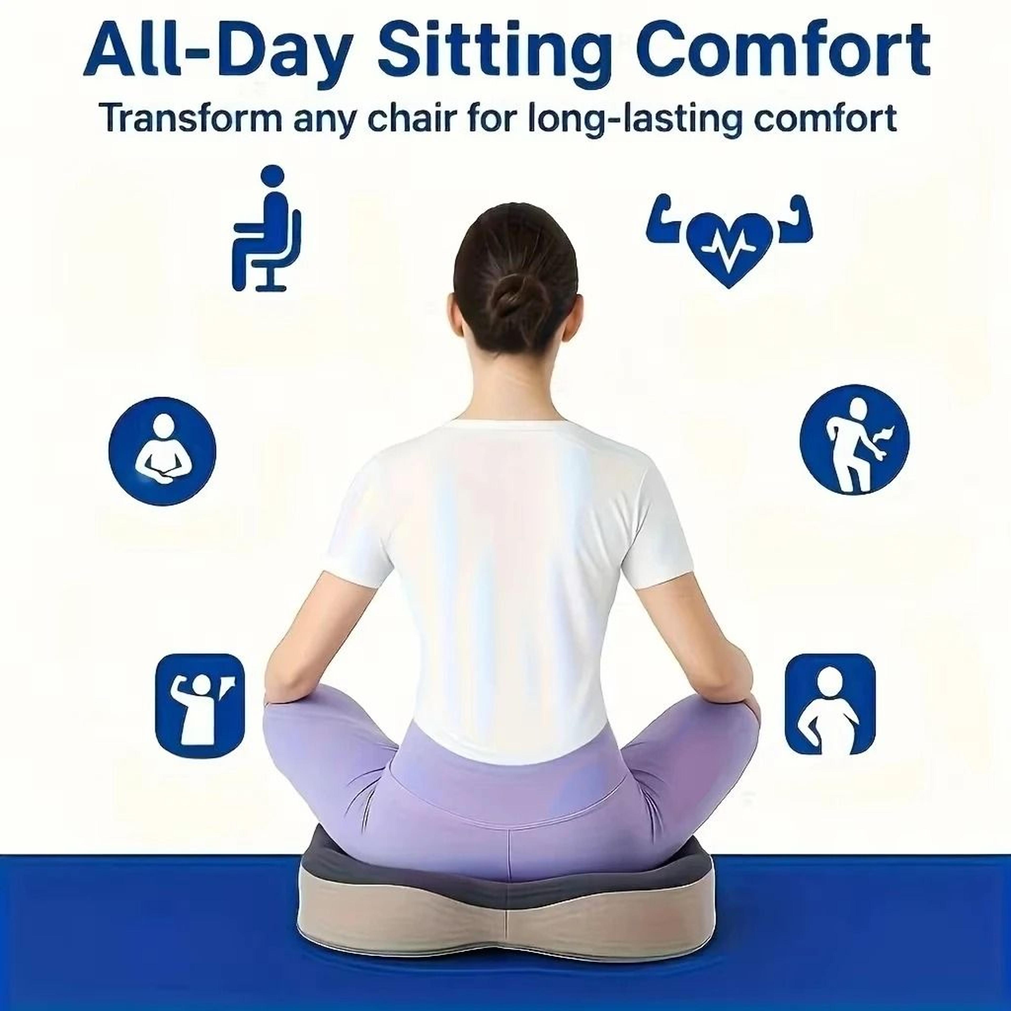 Orthopedic Memory Foam Seat Cushion For Tailbone And Back Pain Relief 7