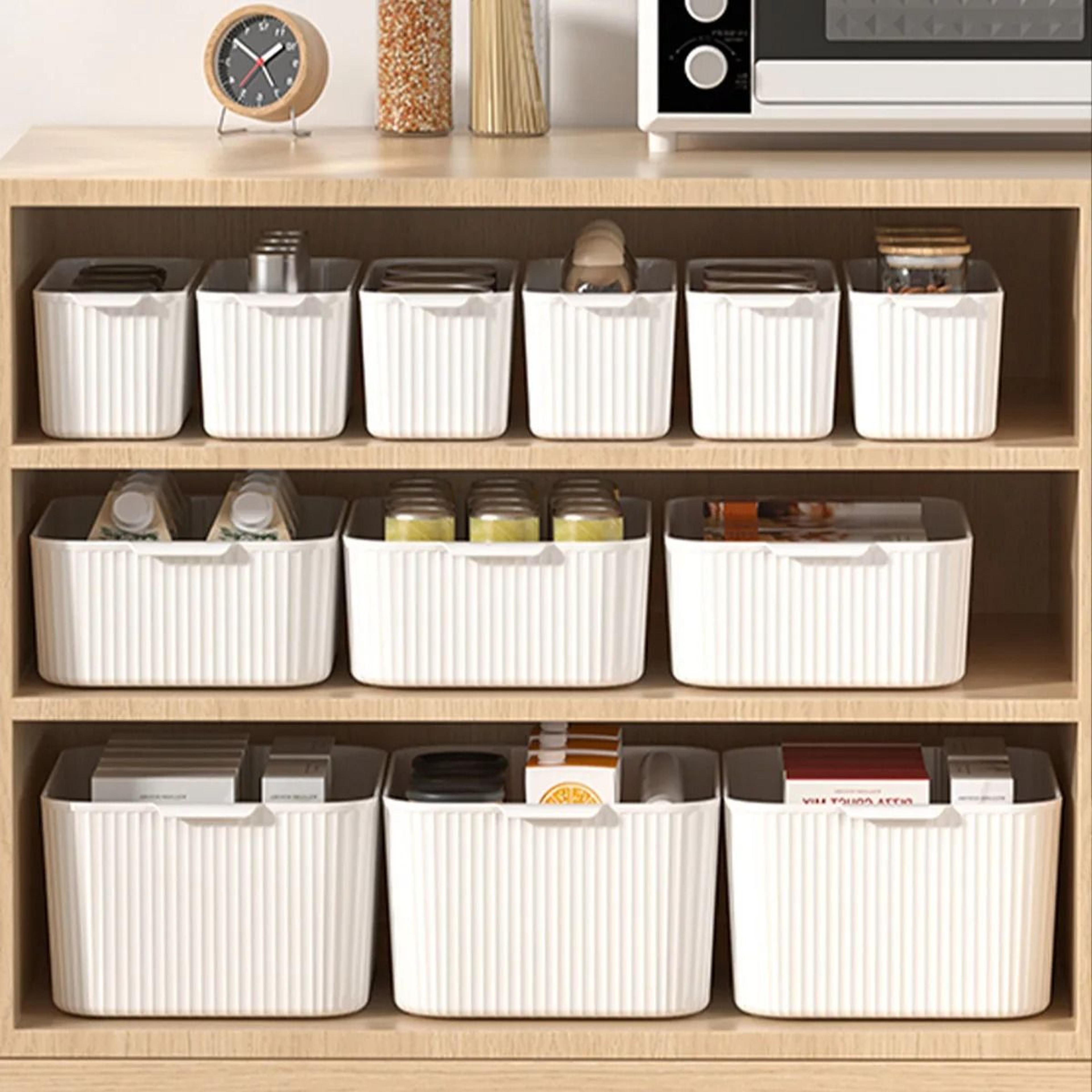 Multifunctional Plastic Storage Box With Handle Desktop Organizer Container 0