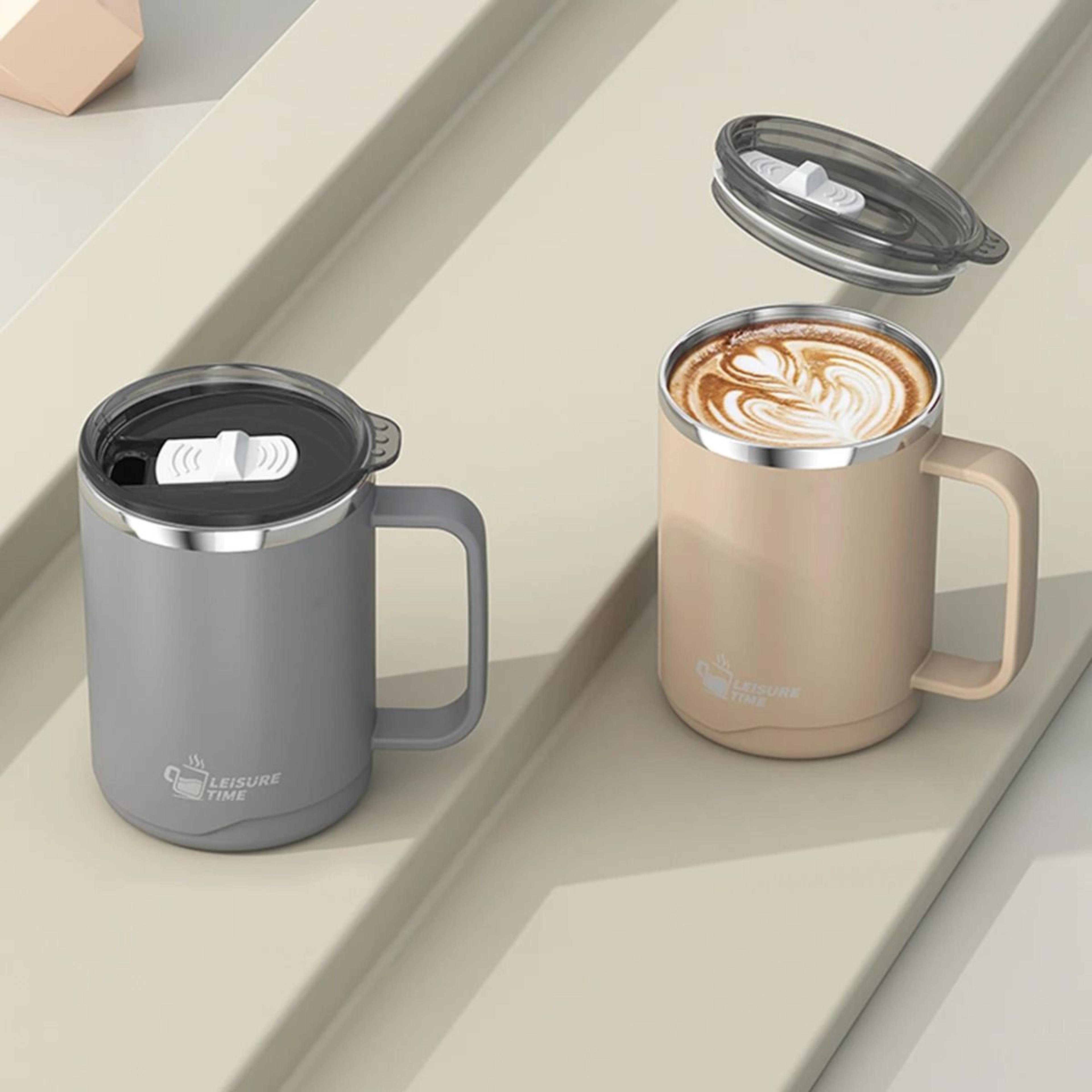 Insulated Stainless Steel Coffee Mug Double Wall Large Capacity Travel Cup 11