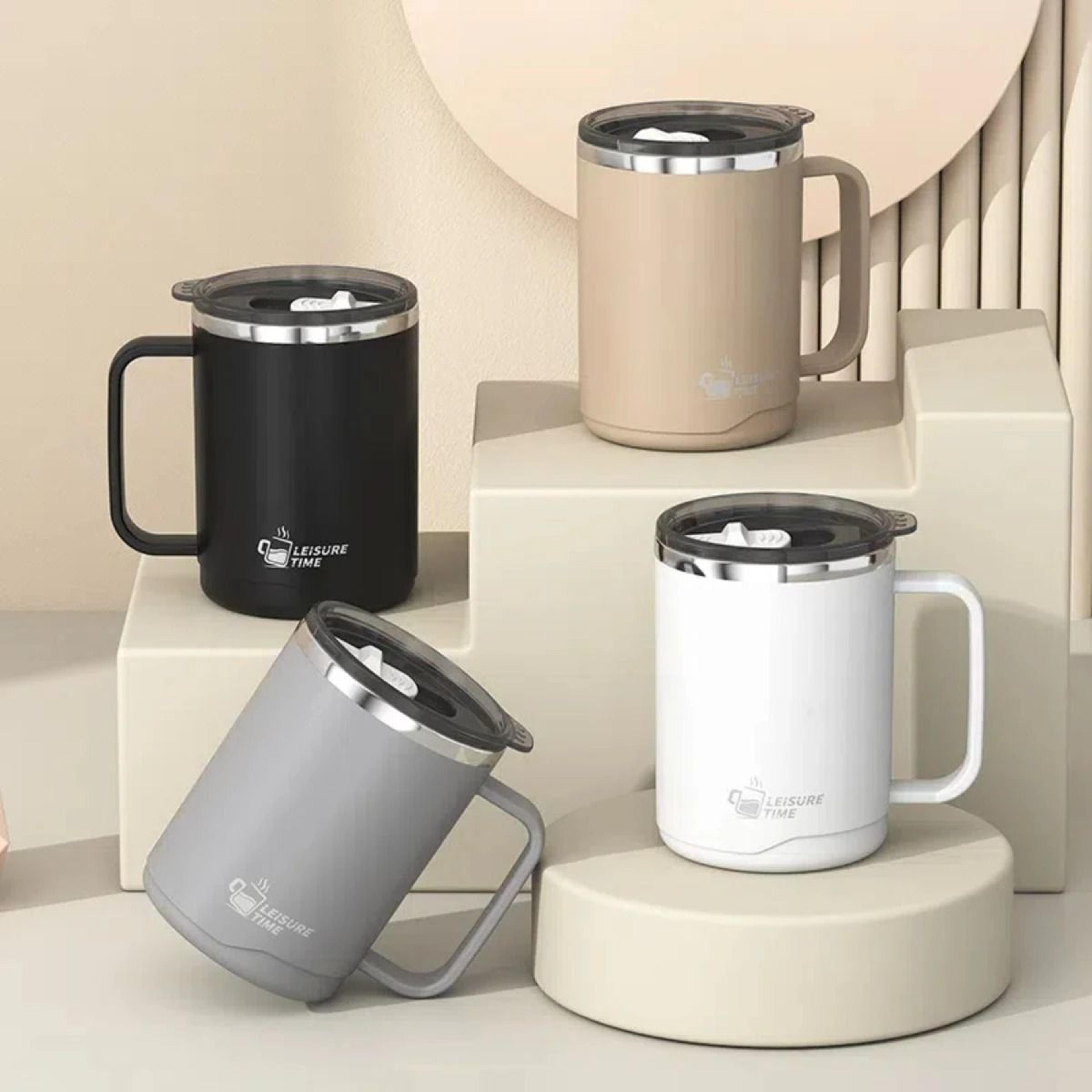 Insulated Stainless Steel Coffee Mug Double Wall Large Capacity Travel Cup 14