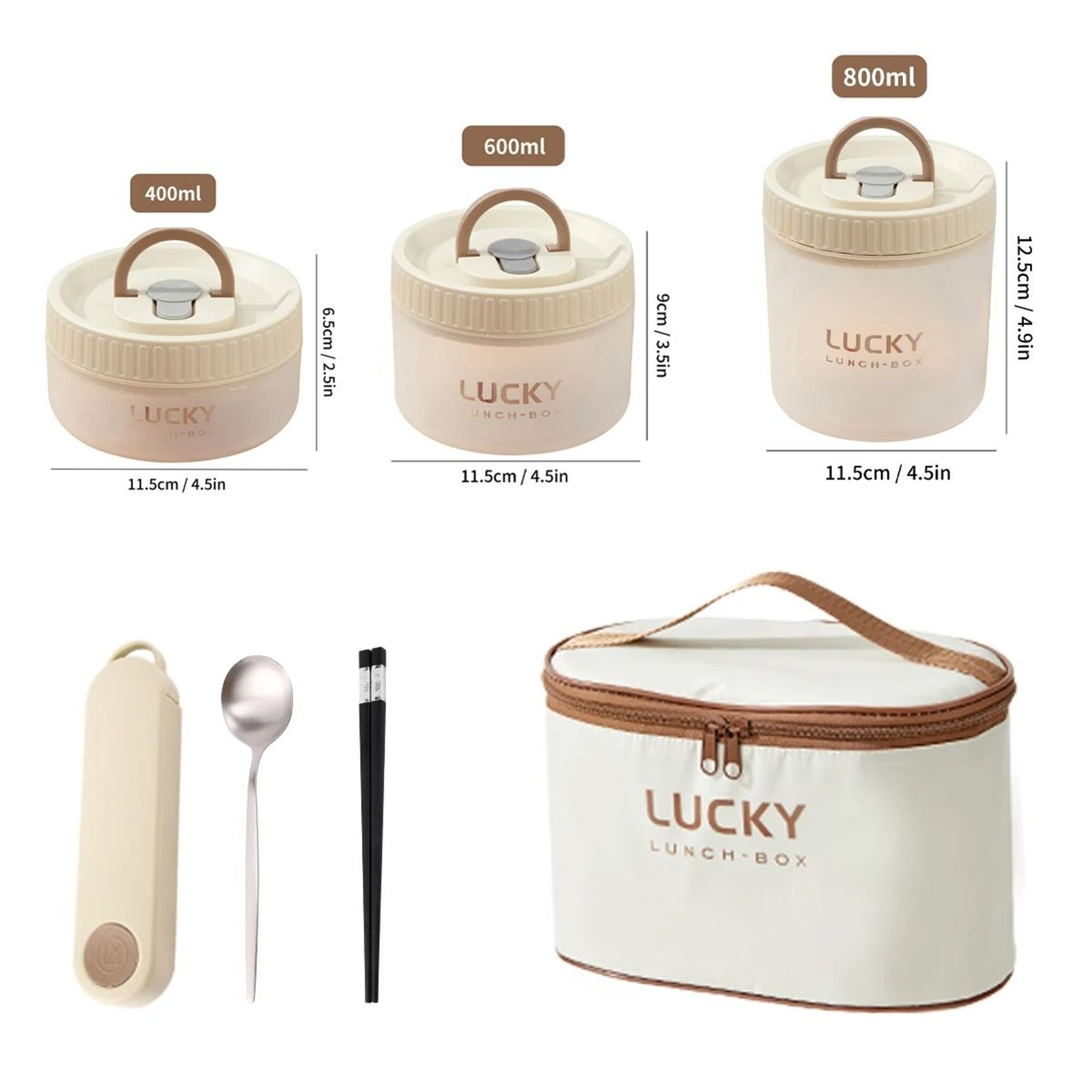 Transparent Lunch Box With Handle Portable Leak Proof Bento Container 6