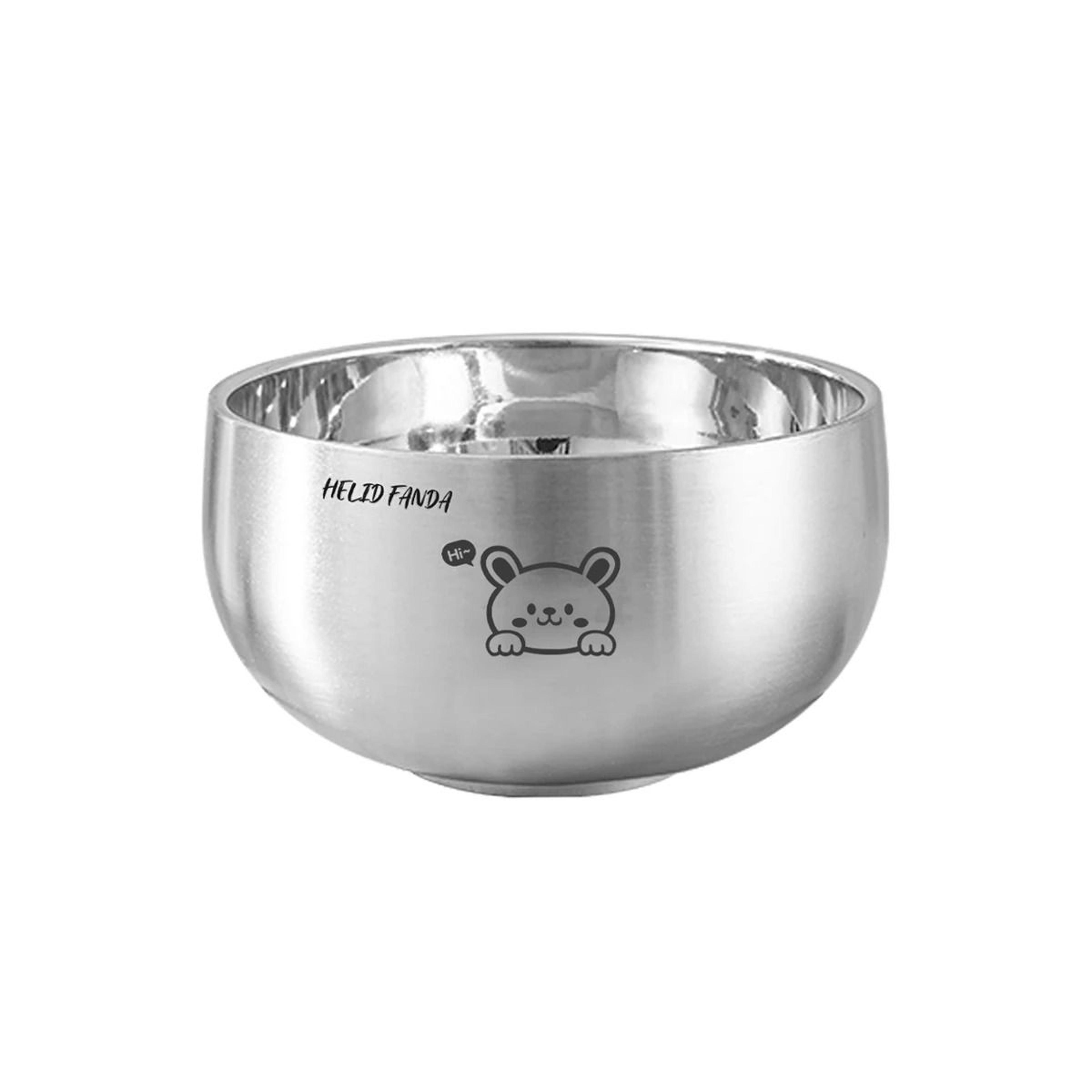 Cartoon Stainless Steel Kids Bowl Anti Scalding Ramen Rice Bowl 2