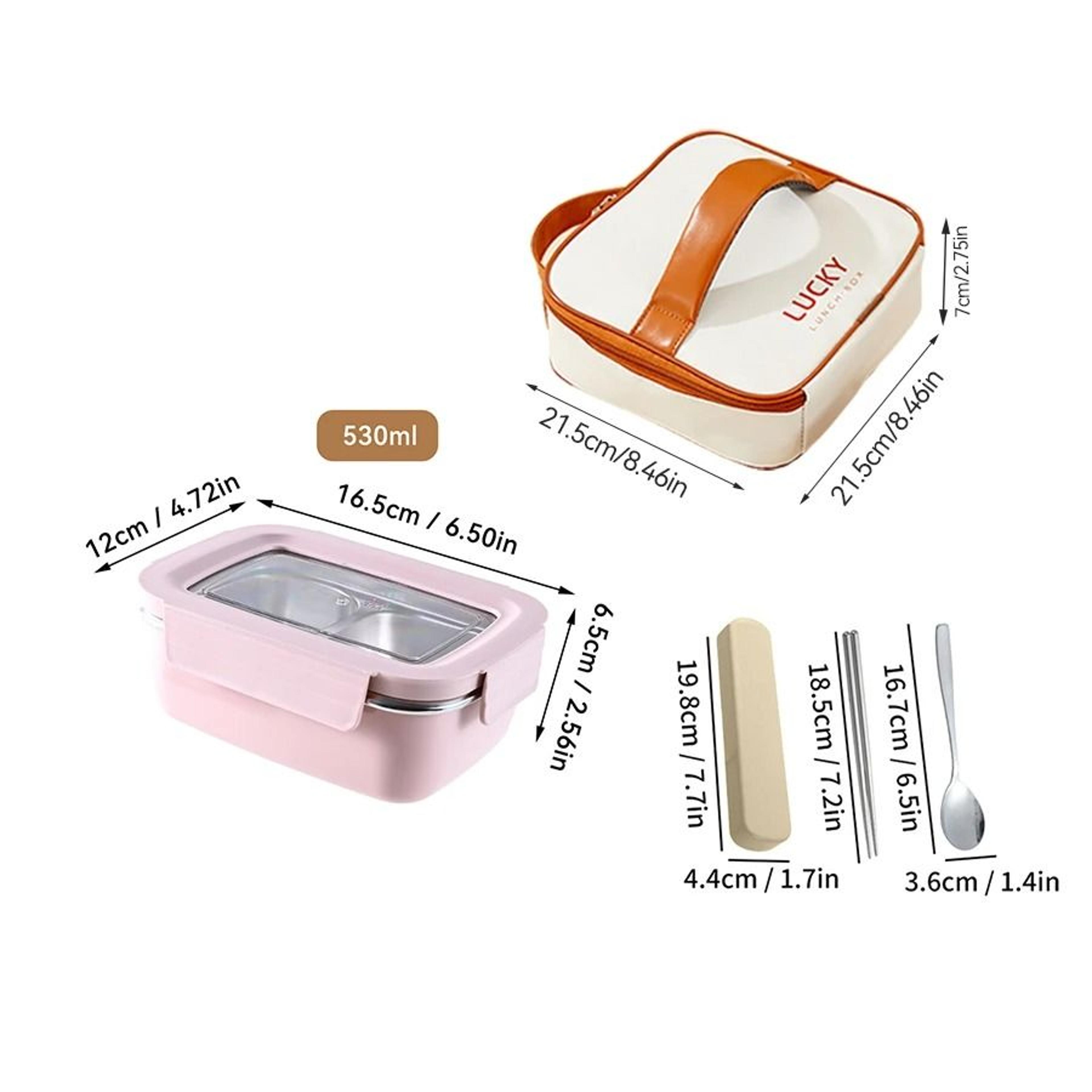 Stainless Steel Lunch Box Leak Proof Divided Microwave Safe Bento Container 13