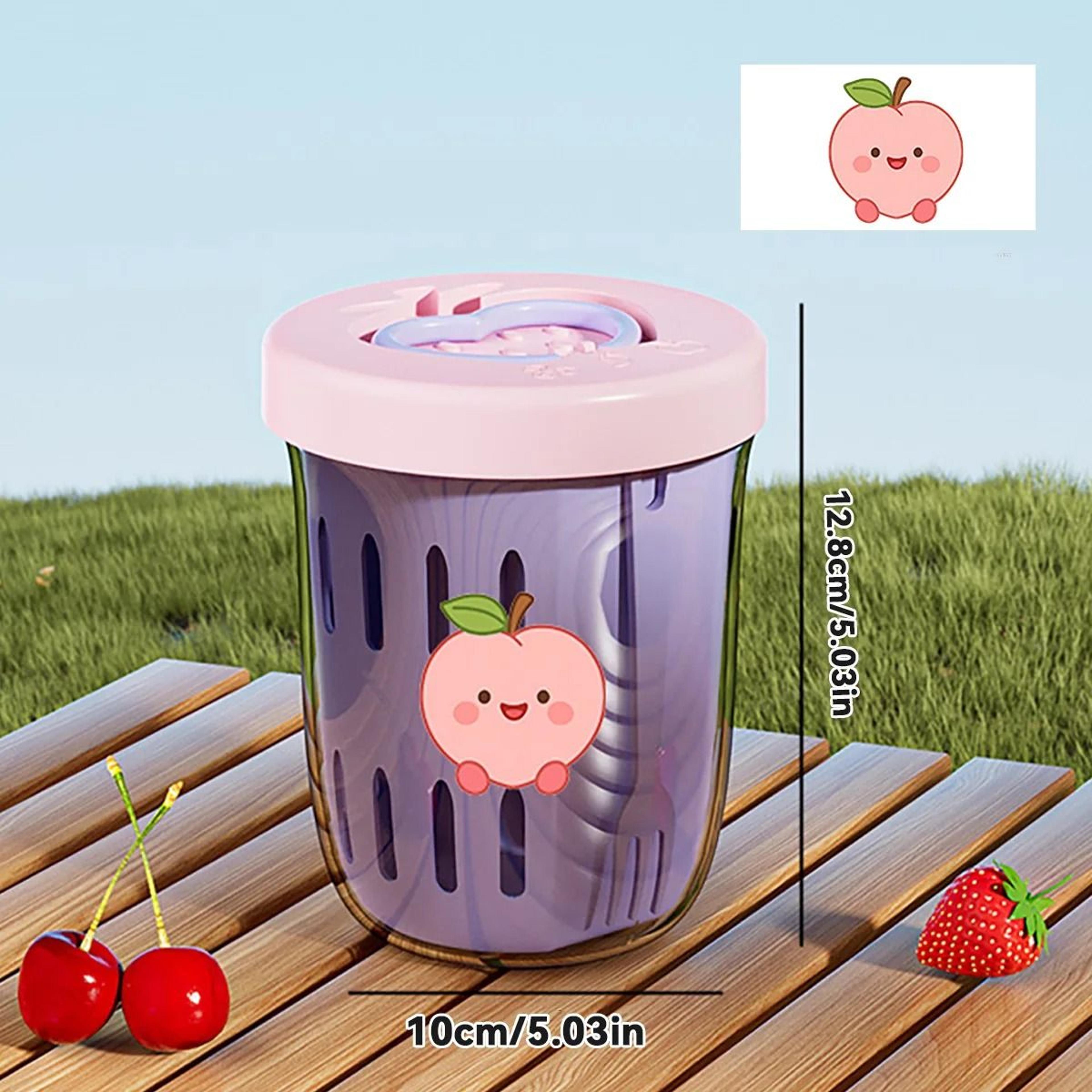 Double Layer Fruit Cup Portable Salad And Oat Container With Fork 3