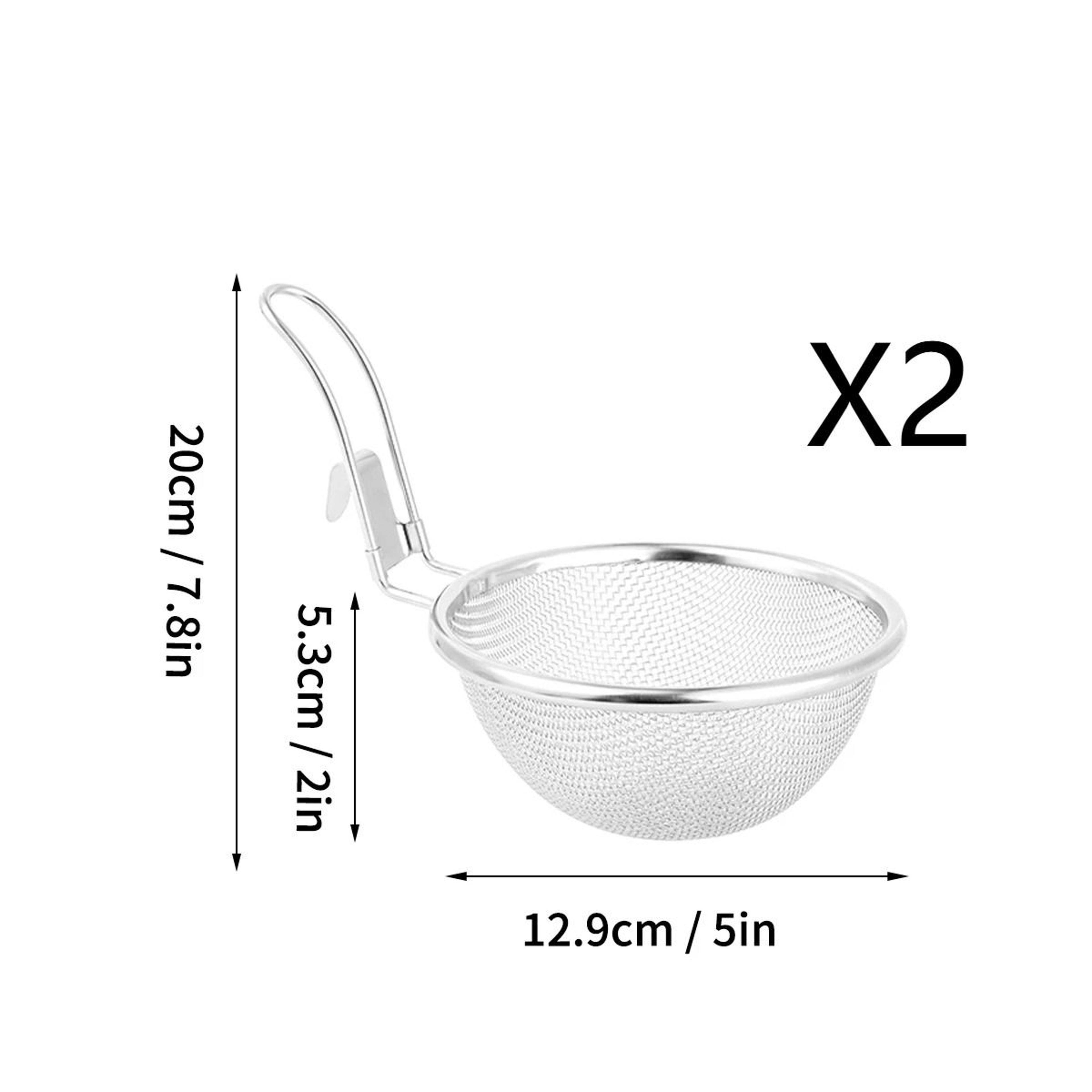 Stainless Steel Colander Fine Mesh Noodle Strainer For Hot Pot And Cooking 4