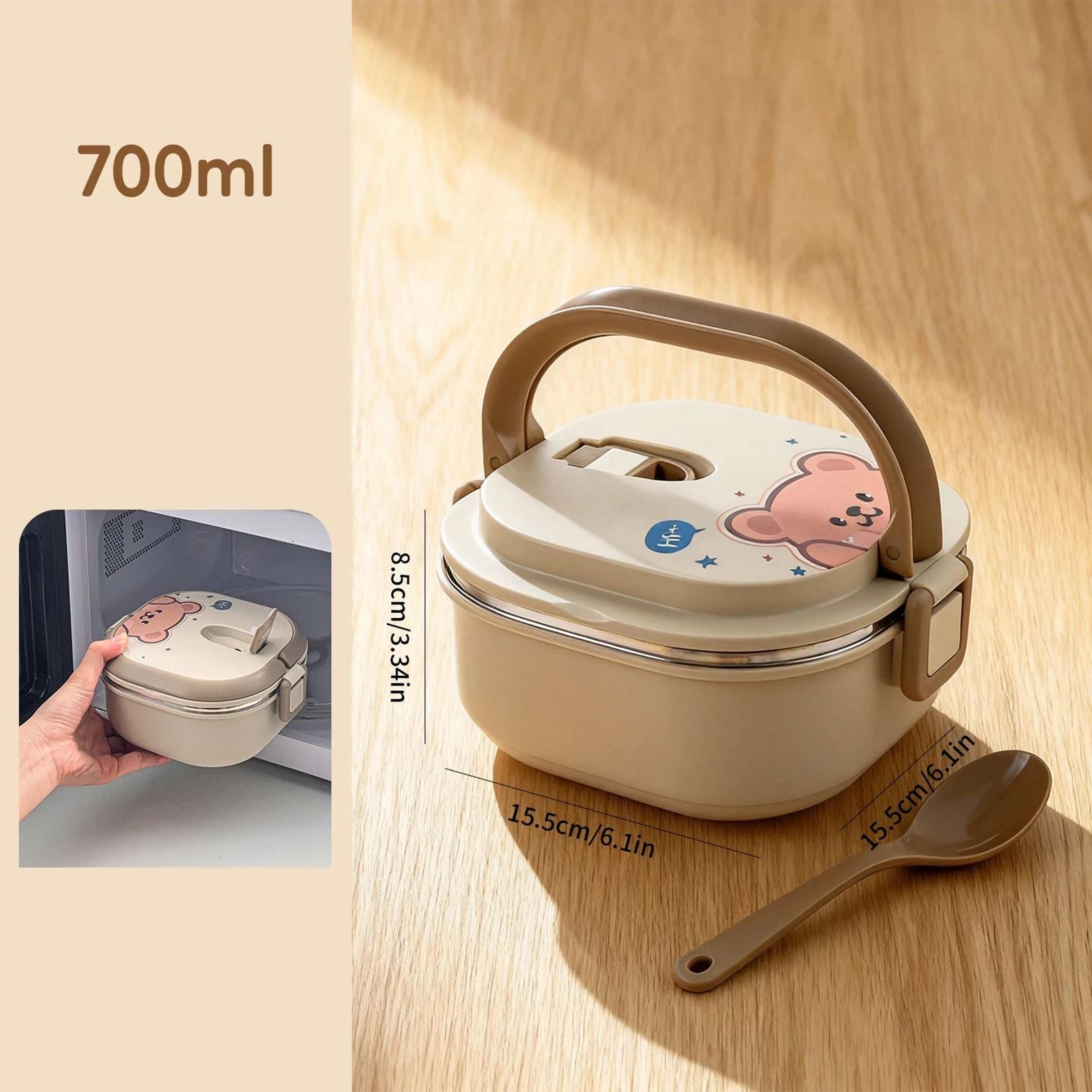 Stainless Steel Insulated Bento Lunch Box Microwave Safe Multi Layer Food Container 1