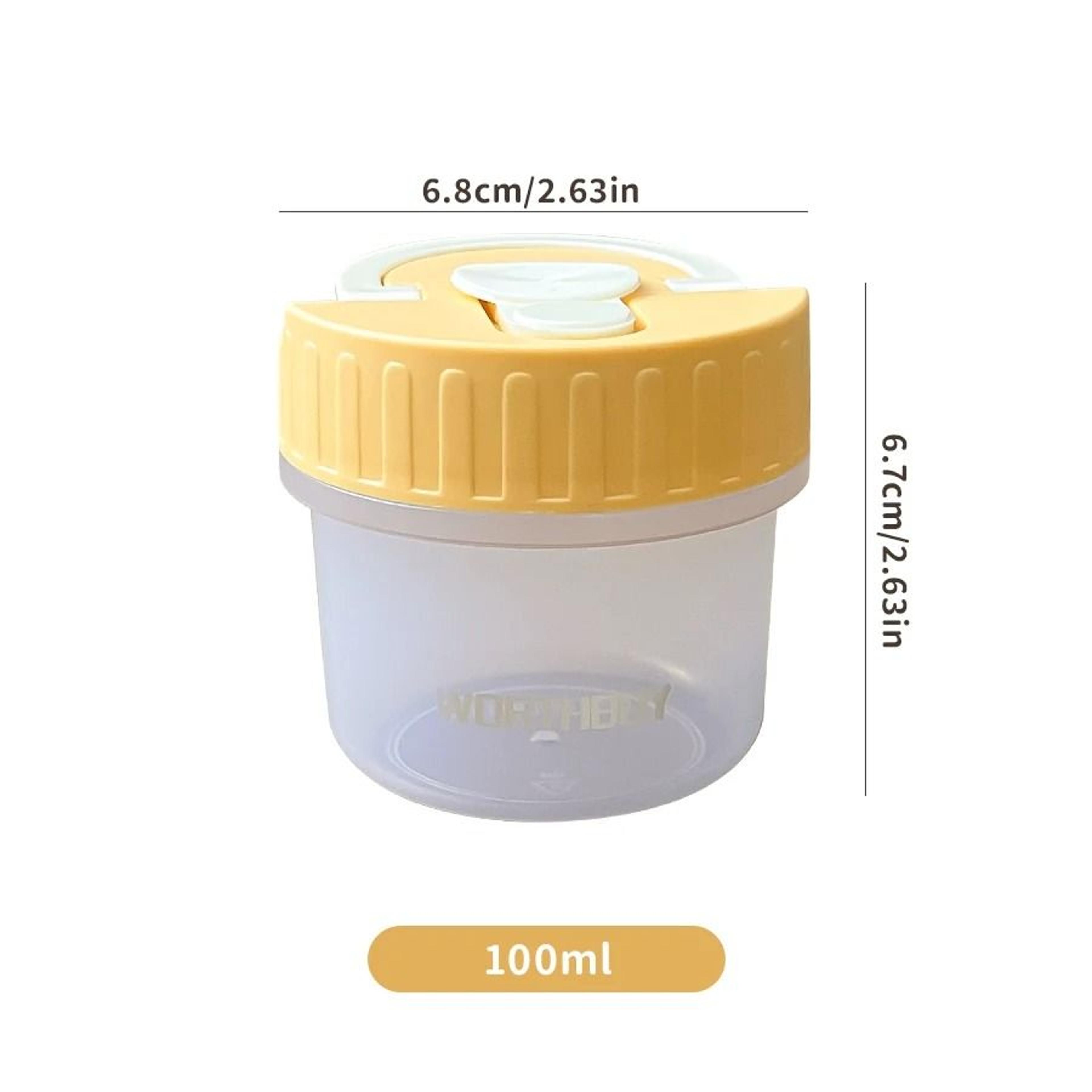 Reusable Mini Sauce Container Clear Sealed Portable Sauce Cup With Handle 8