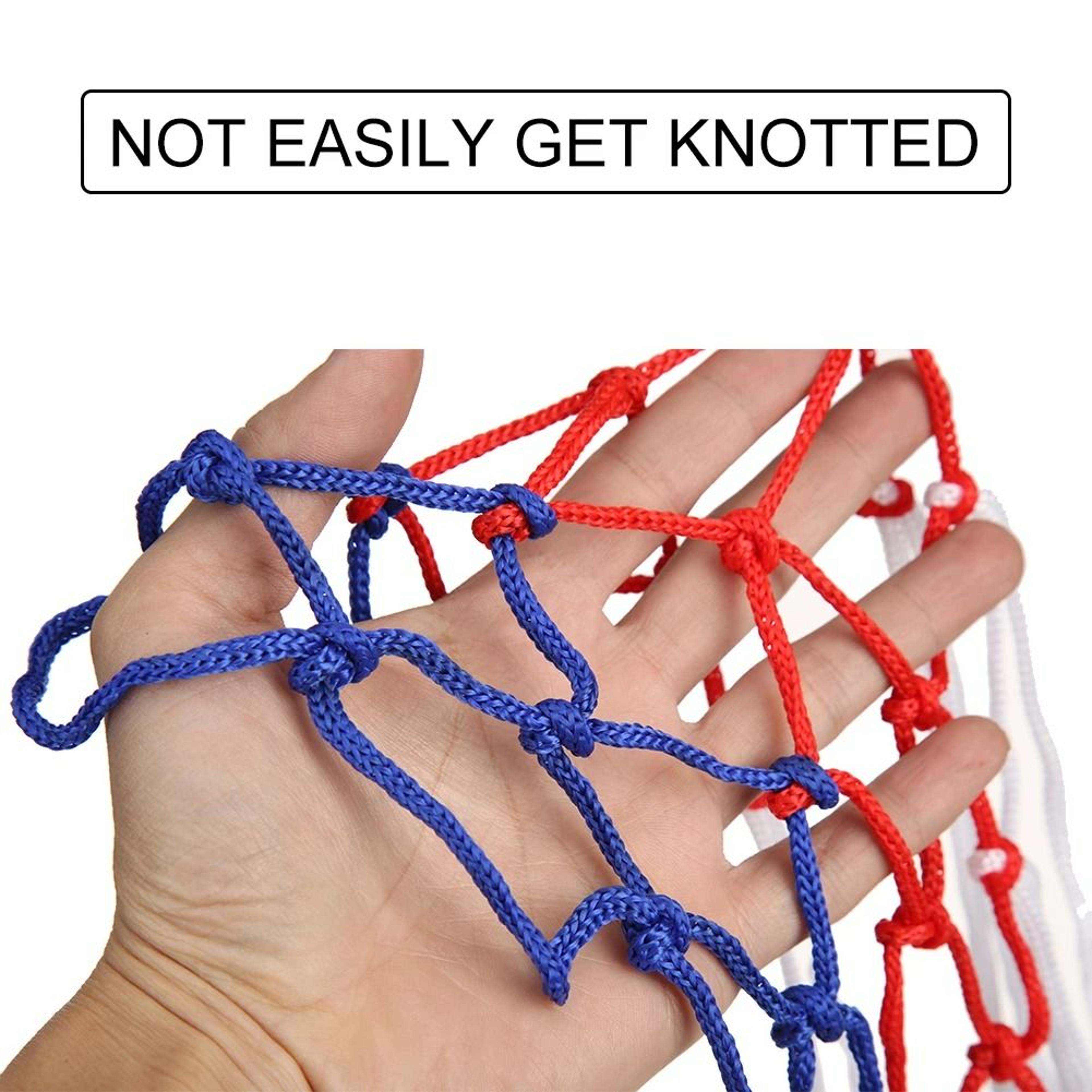 All Weather Basketball Hoop Net Tri Color Net For Kids And Mini Hoops 6