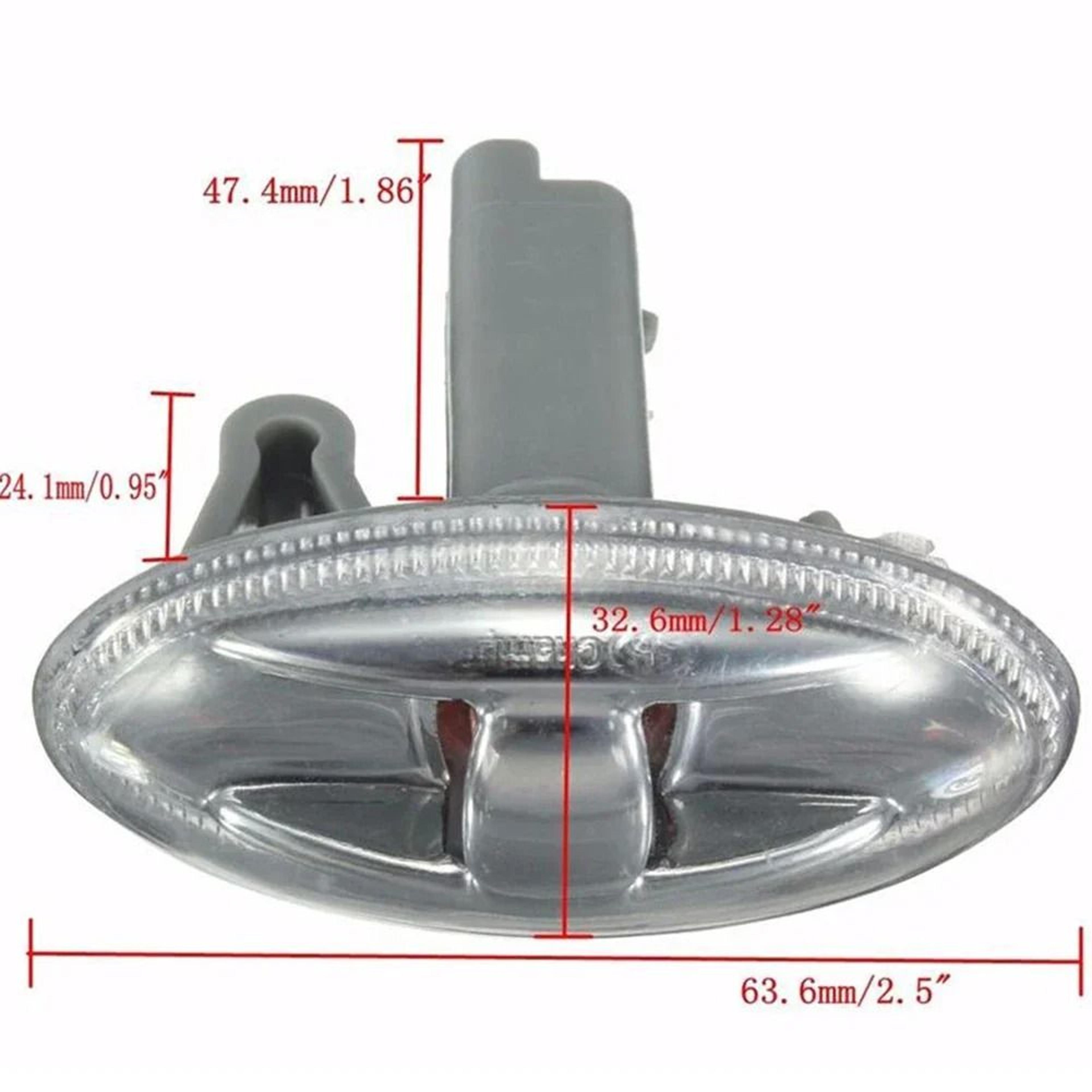 Amber Side Indicator Light Turn Signal Repeater For Peugeot Models 5