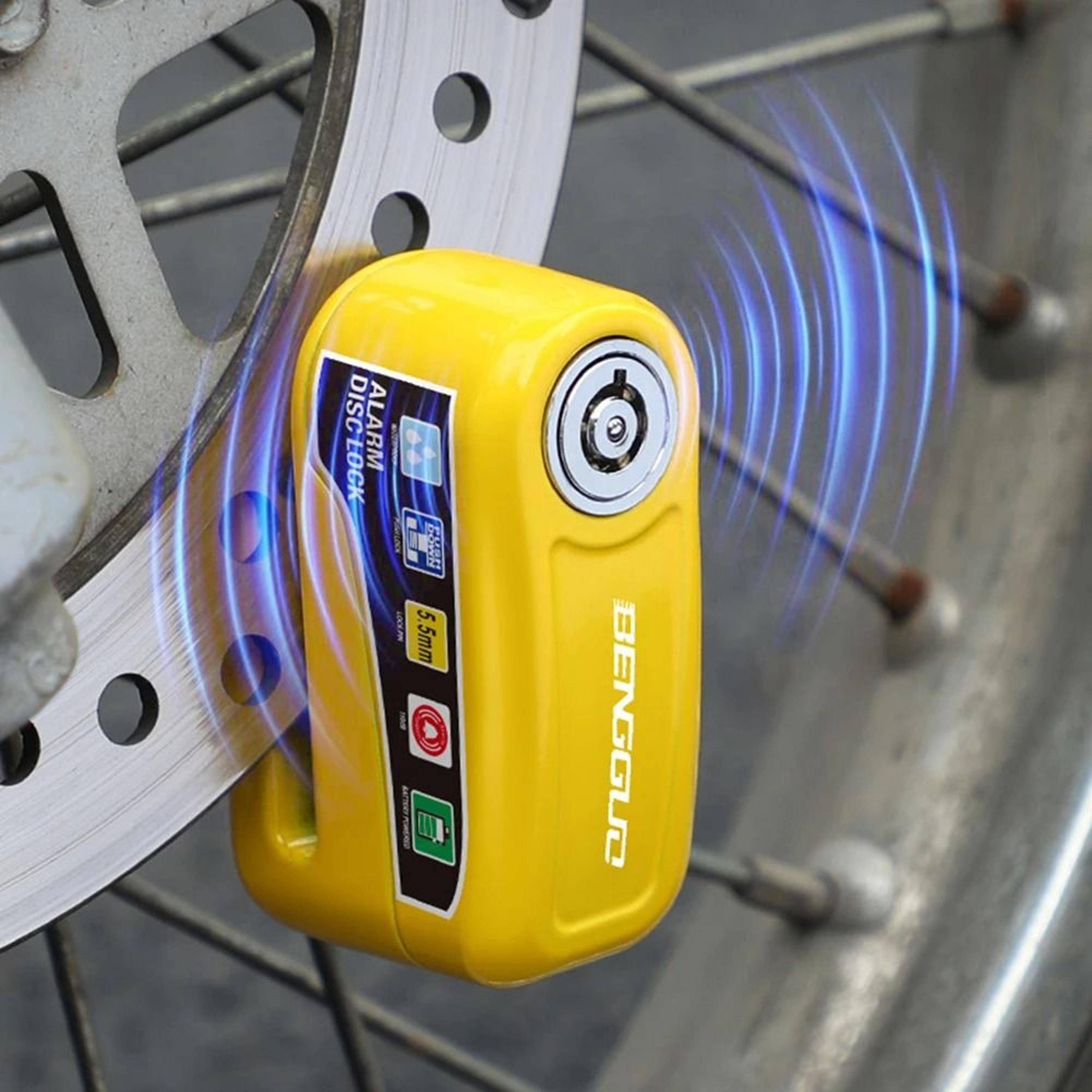Motorcycle Disc Brake Lock With Alarm Waterproof Anti Theft Safety Lock 8