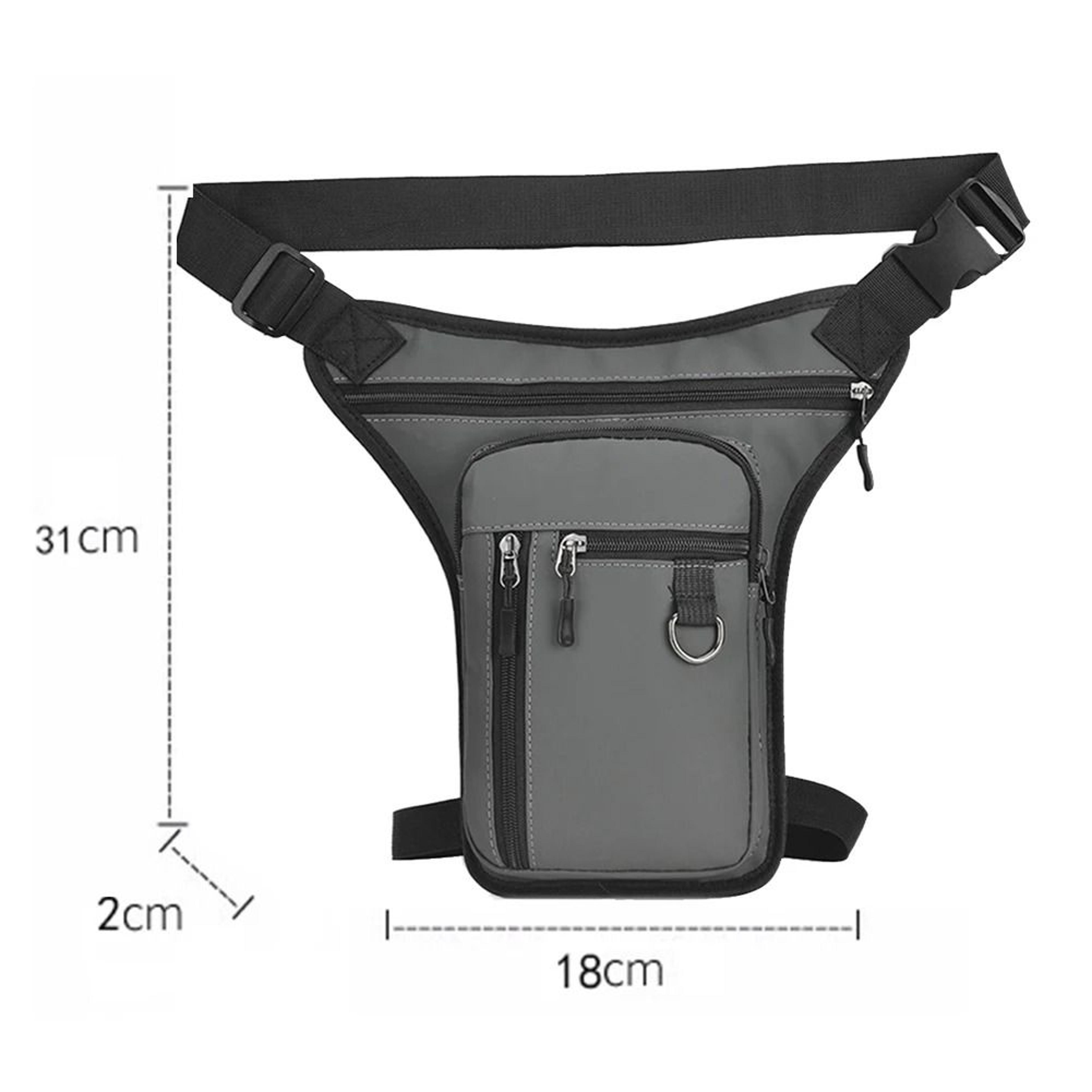 Motorcycle Drop Leg Bag Waterproof Nylon Thigh And Waist Bag For Men 4