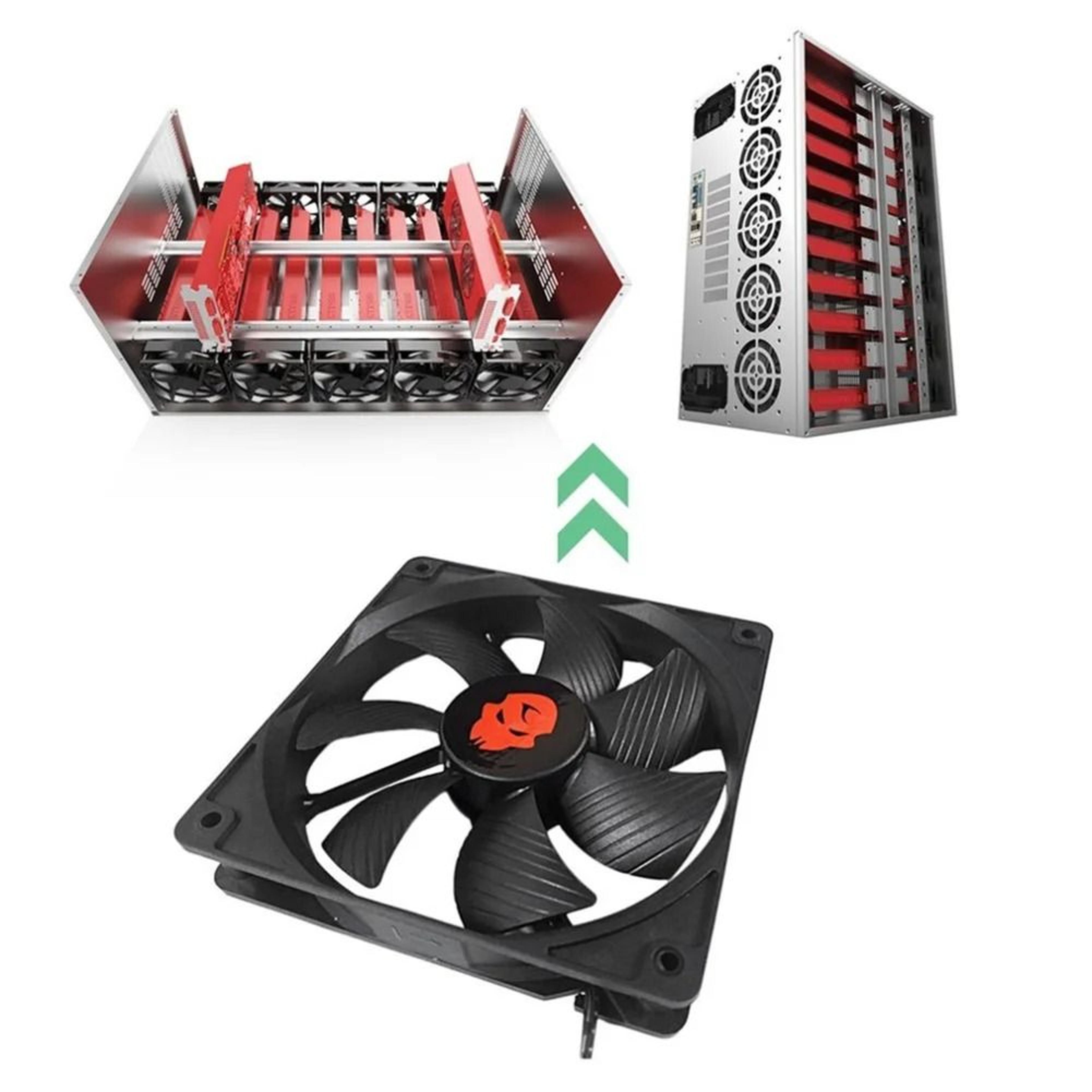 120mm High Speed PC Case Fan Quiet CPU Cooling Fan With Large Airflow 0