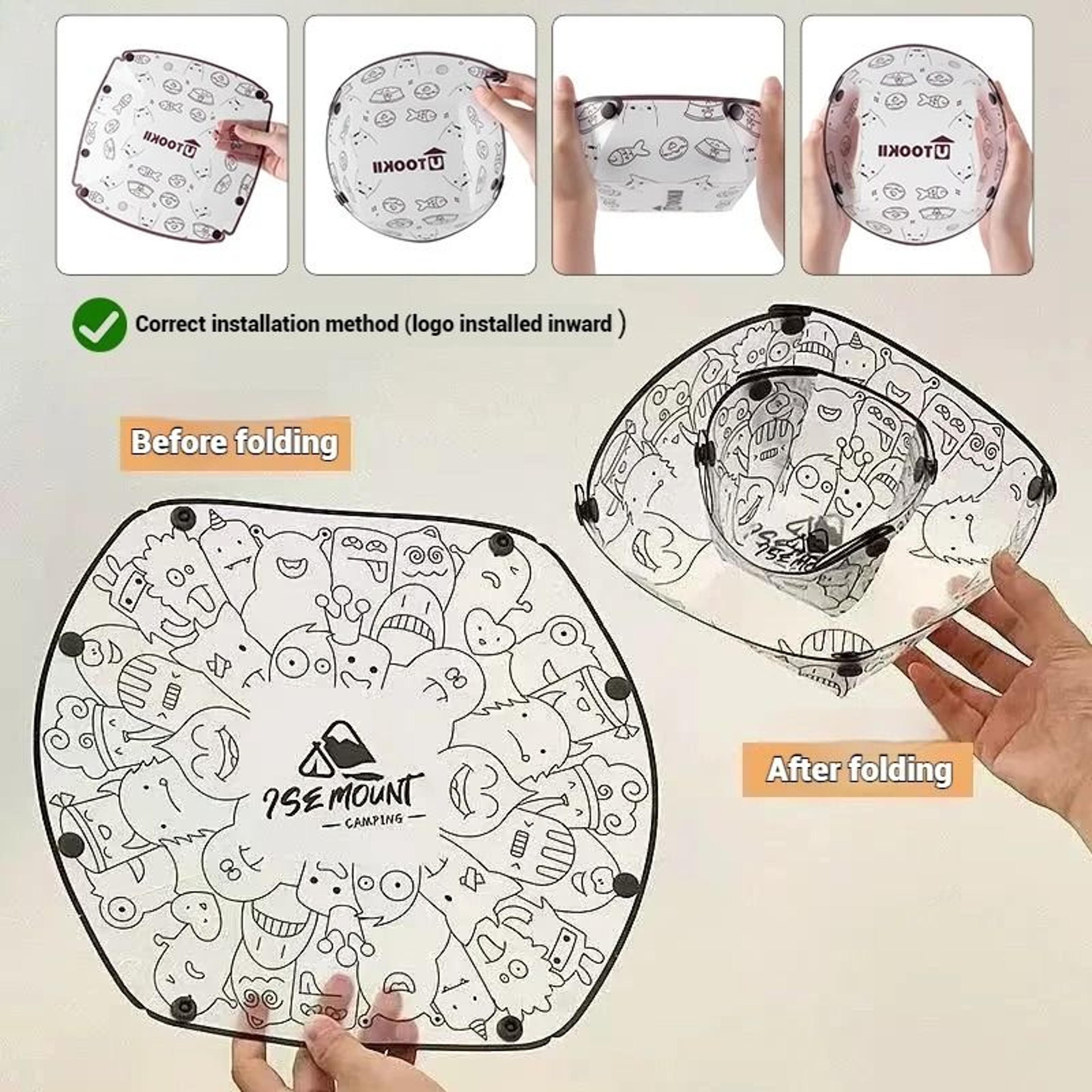 Collapsible Camping Bowl Set Foldable Outdoor Tableware For Travel And Picnic 14