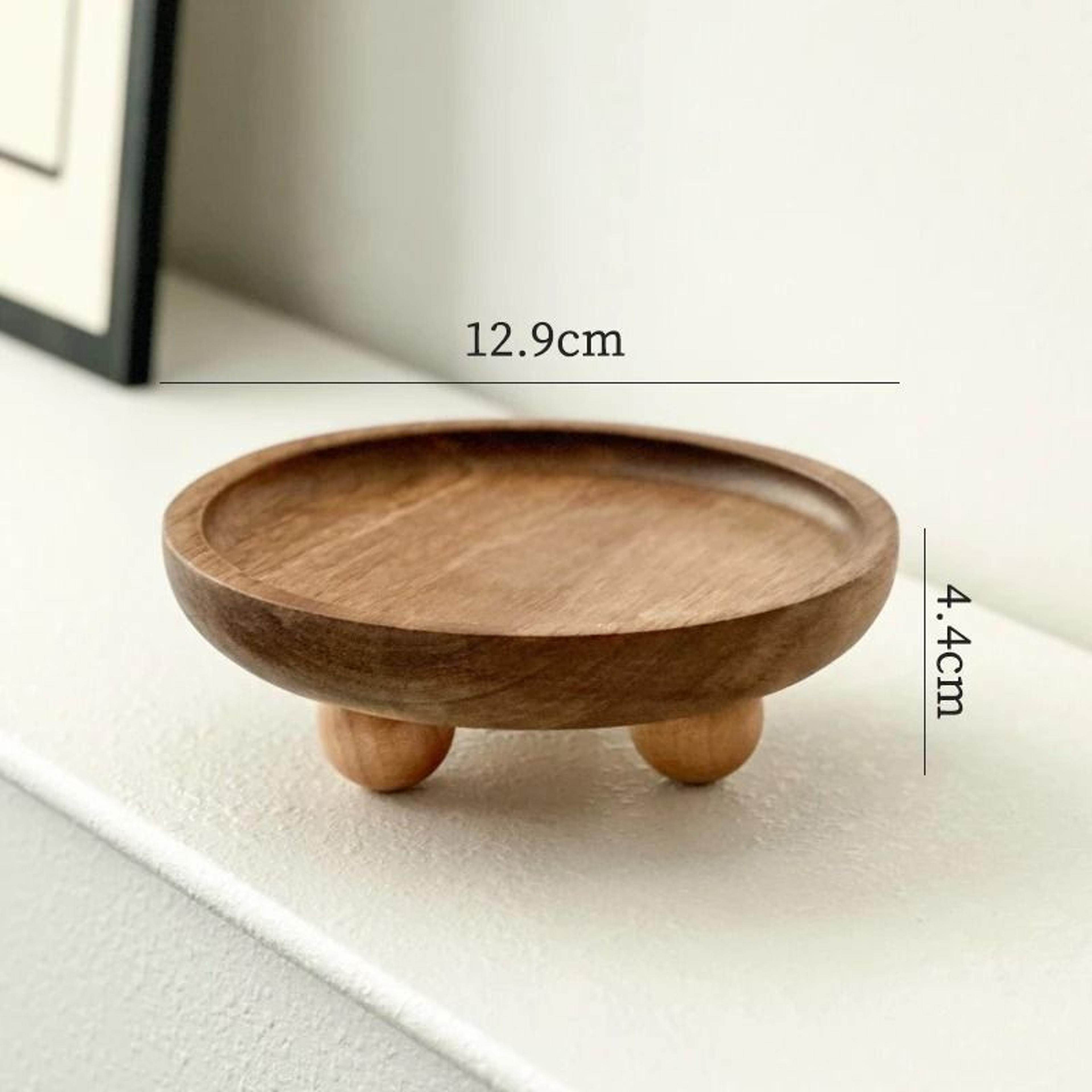 Mini Bamboo Tray Coaster Wood Saucer For Coffee Cups And Flower Pots 16