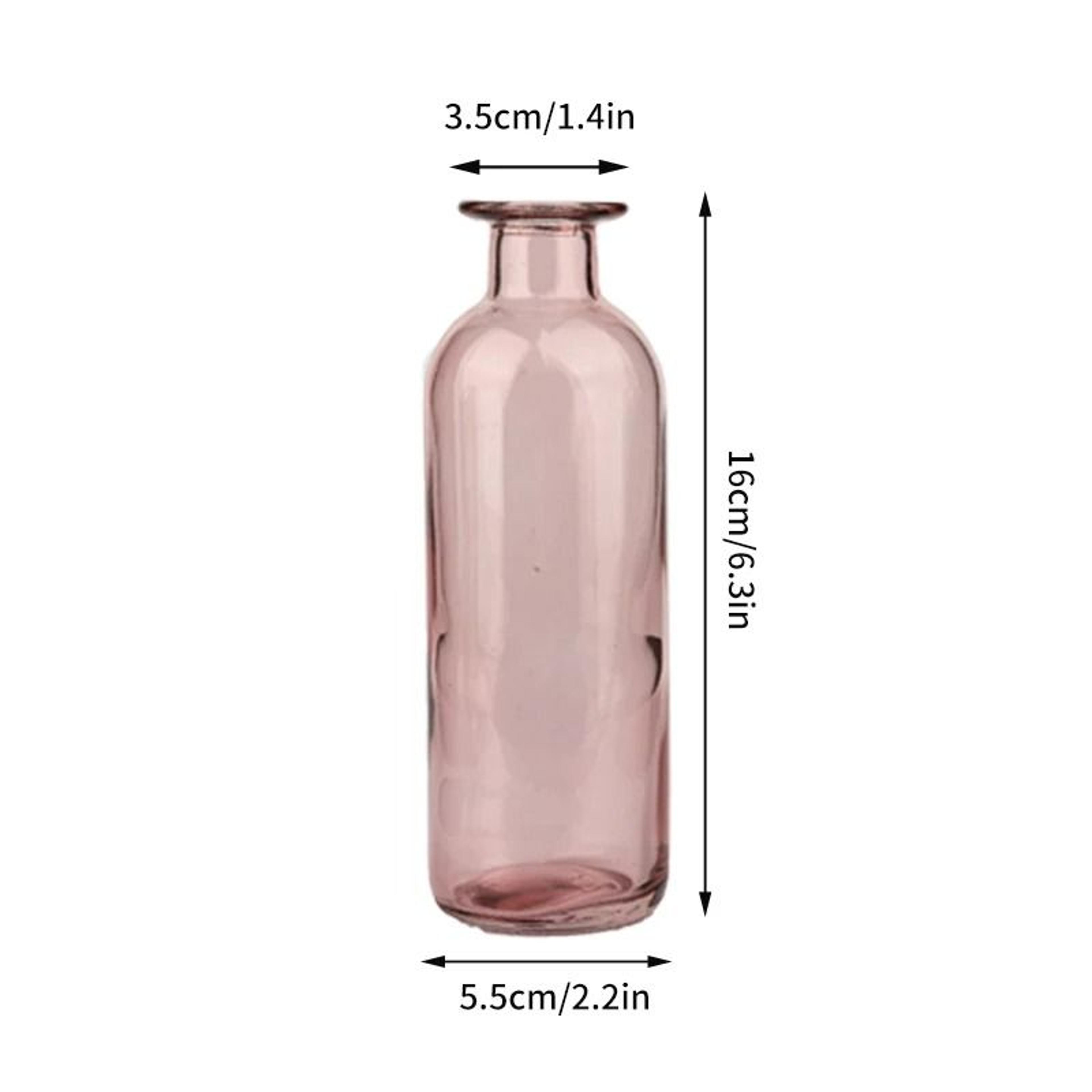 Vintage Mini Glass Vase Transparent Flower Vase For Home Decor 12