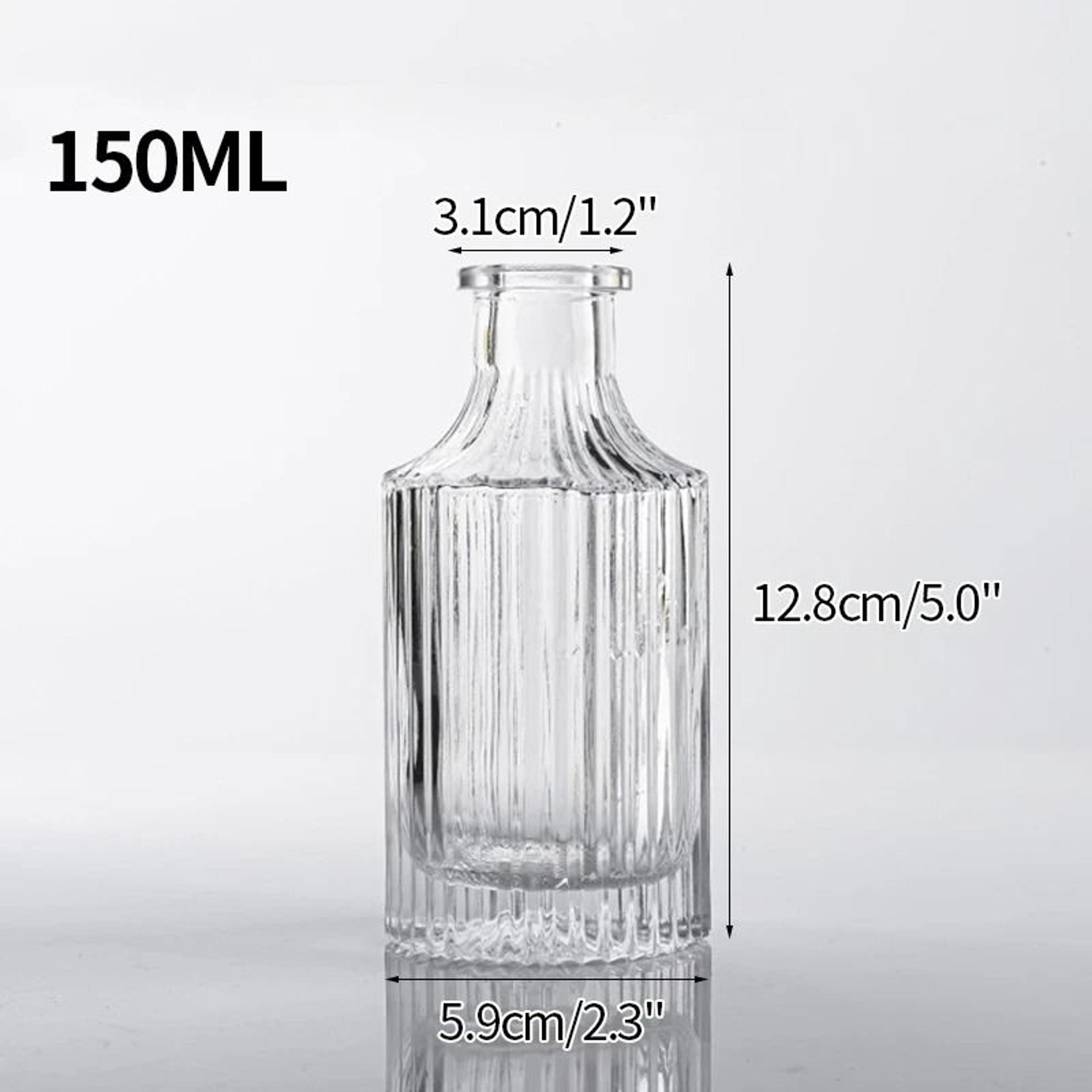 Vintage Mini Glass Vase Transparent Flower Vase For Home Decor 4