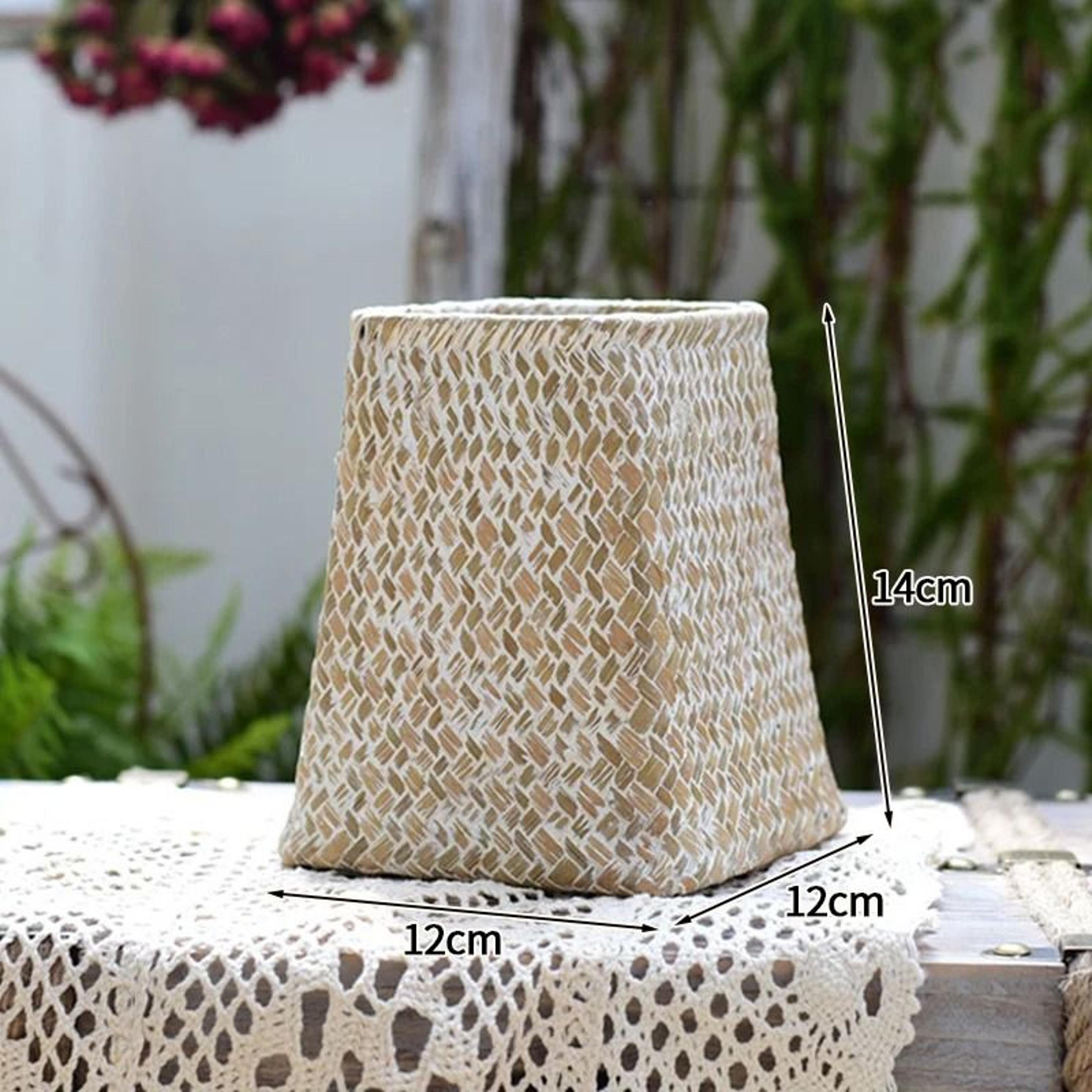 Natural Woven Rattan Vase For Dried Flowers Home Decor 3