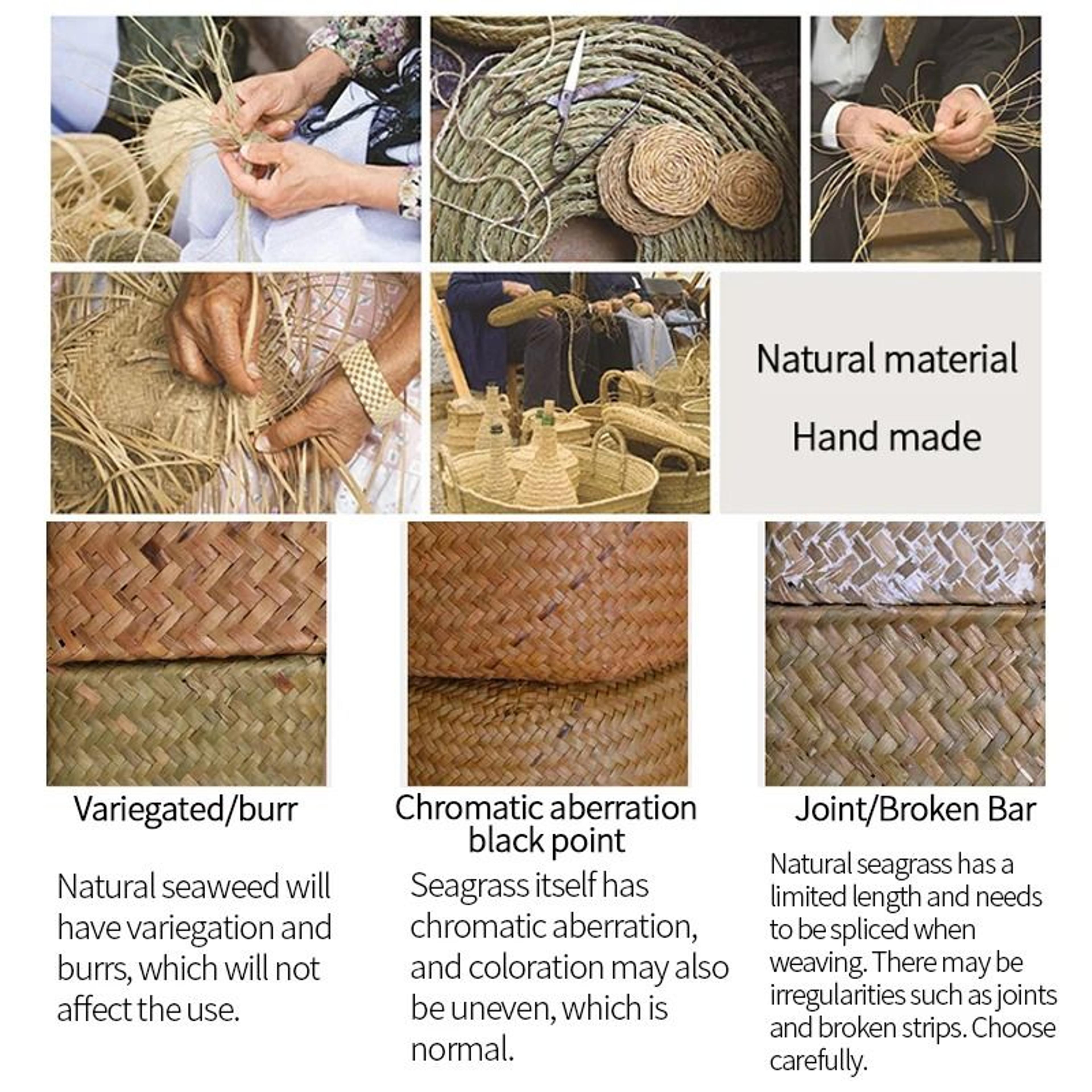 Natural Woven Rattan Vase For Dried Flowers Home Decor 9