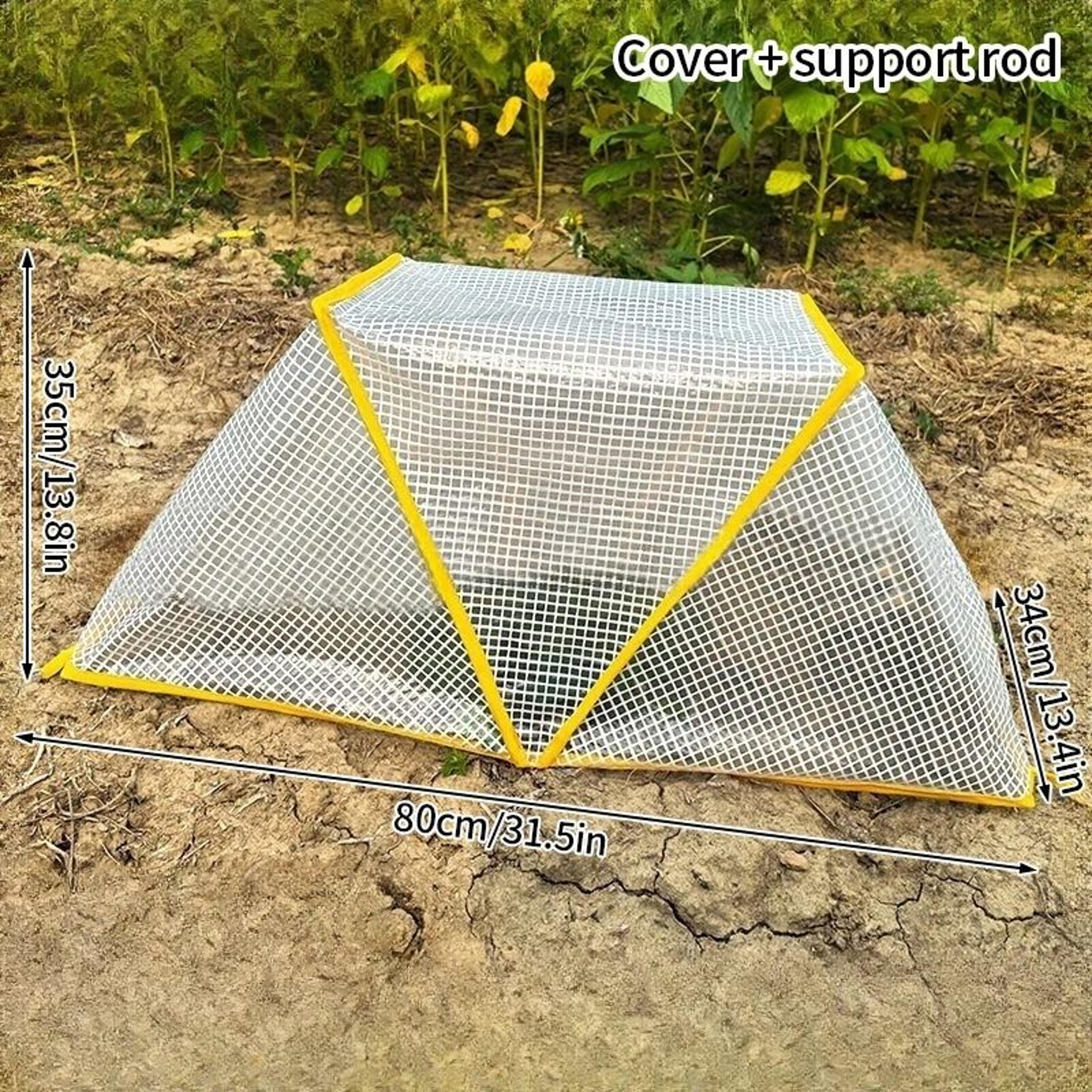 Pop Up Mini Greenhouse Winter Plant Cover With Zipper Freeze Protection Tent 1