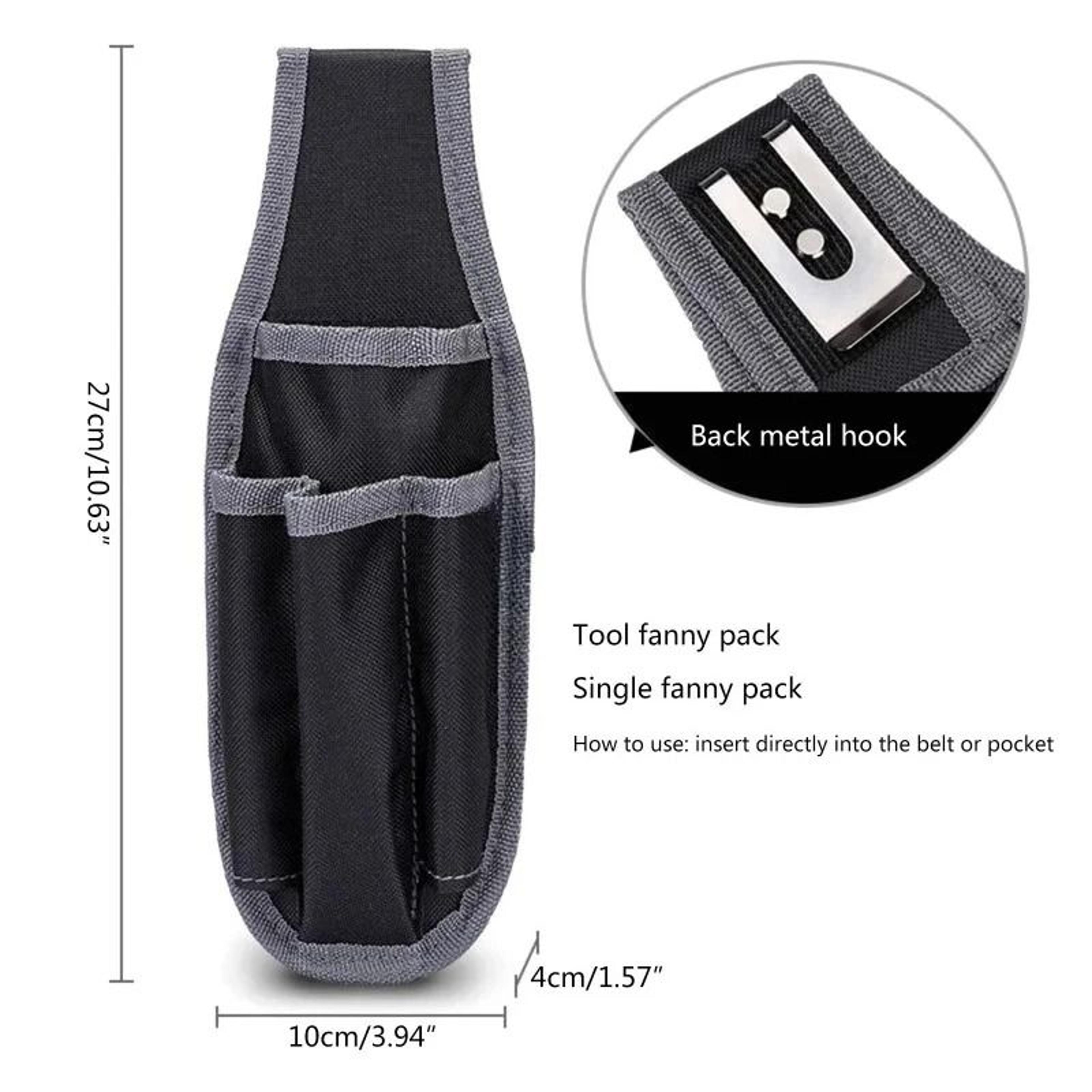 Portable Waist Tool Pouch Durable Tool Belt Bag For Electricians And Handymen 3