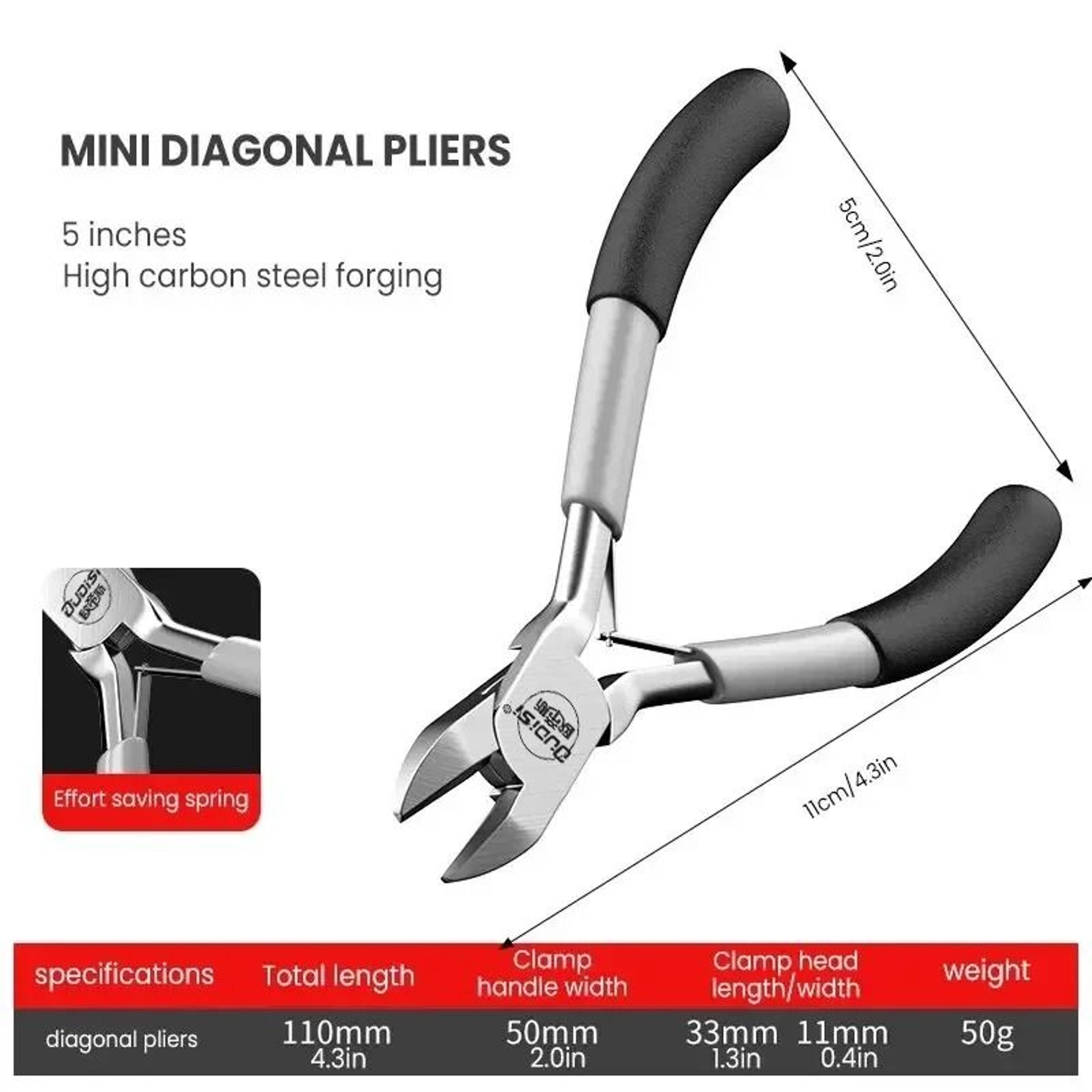 Mini Needle Nose Pliers Set Extended Flat Mouth And Oblique Wire Binding Hand Tools 7