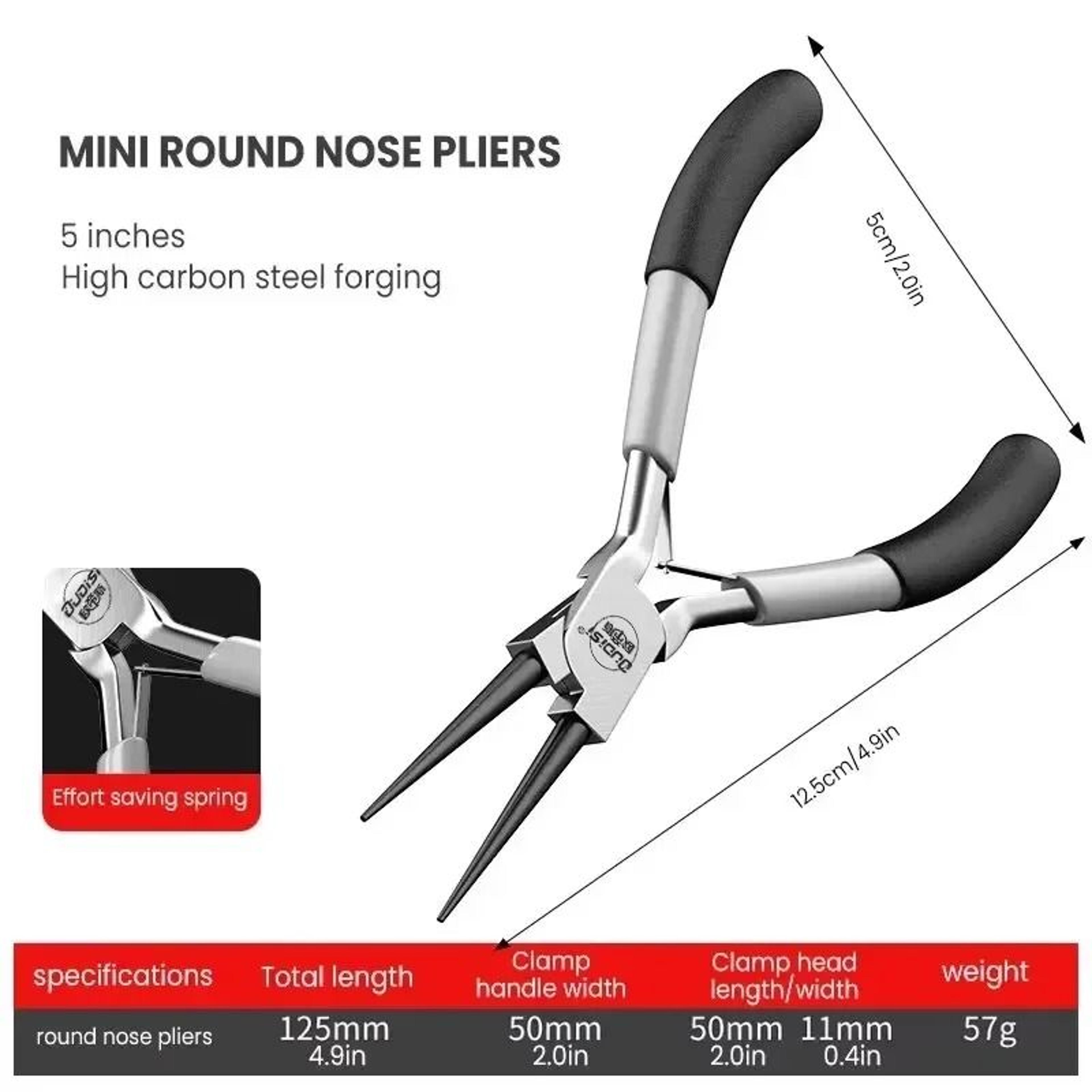 Mini Needle Nose Pliers Set Extended Flat Mouth And Oblique Wire Binding Hand Tools 5