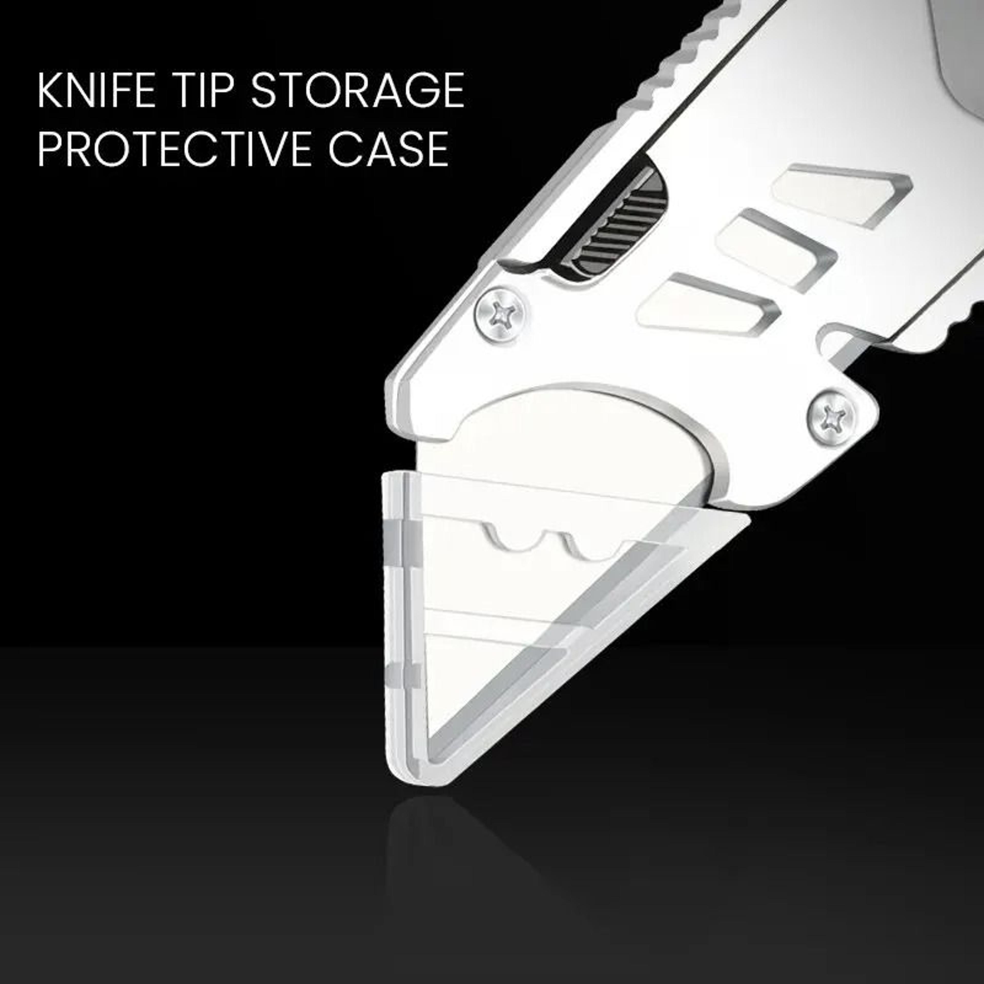 AIRAJ Heavy Duty Retractable Utility Knife Sharp Break Blade Steel Cutter Tool 1
