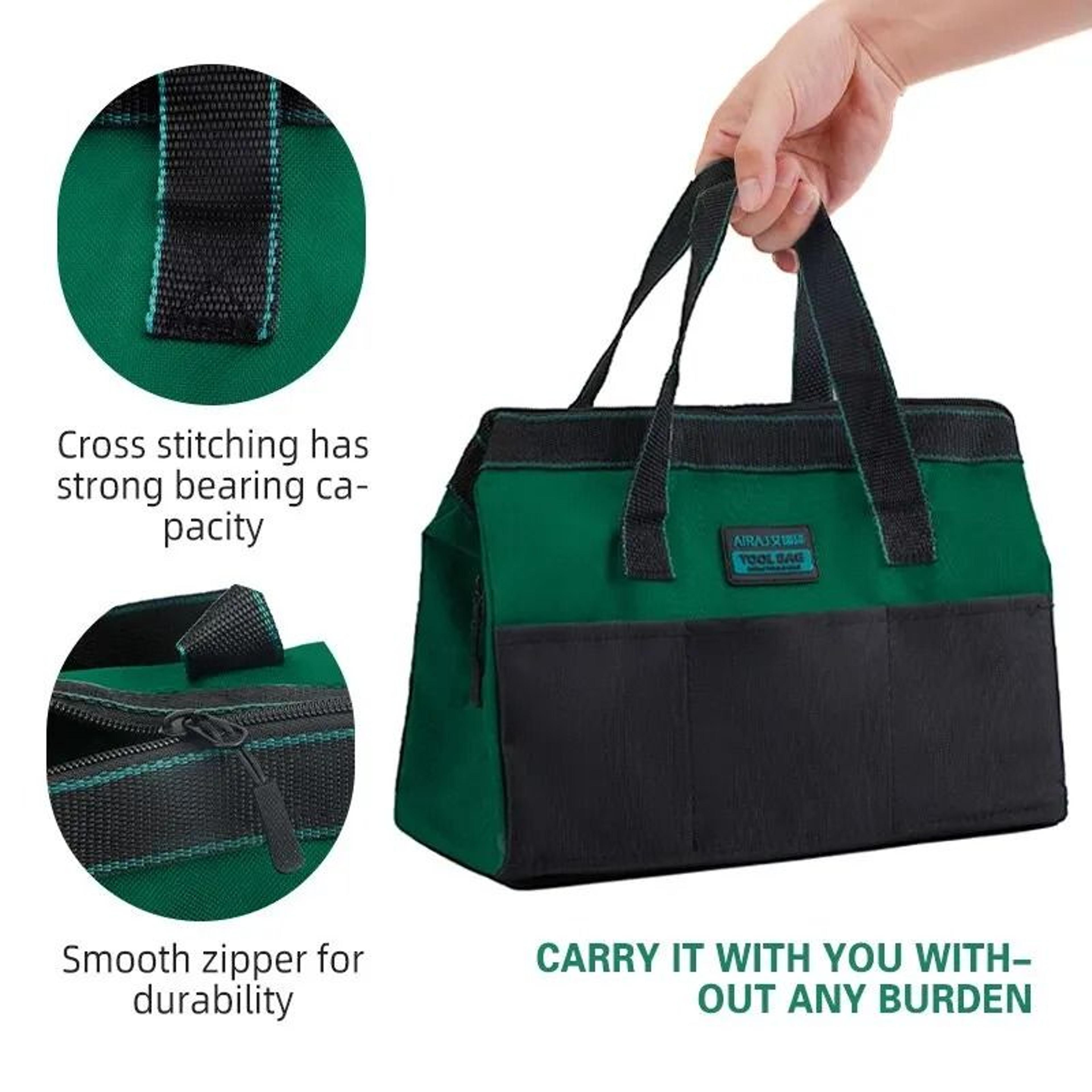 AIRAJ 13 Inch Electrician Tool Bag Multifunctional Oxford Fabric Portable Handheld Organizer 5