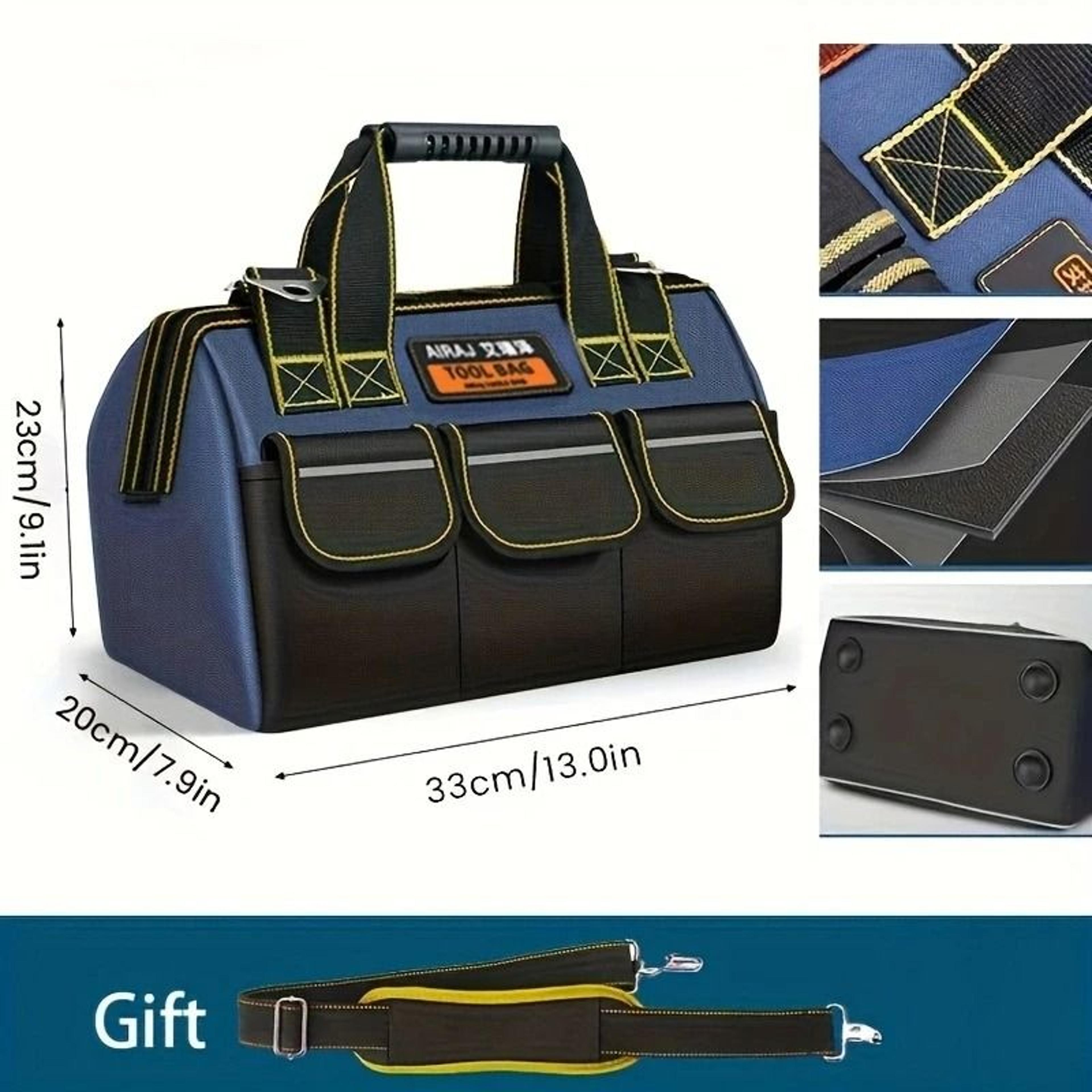 AIRAJ Professional Electrician Tool Bag Heavy Duty Instrument Work Organizer With Belt 3