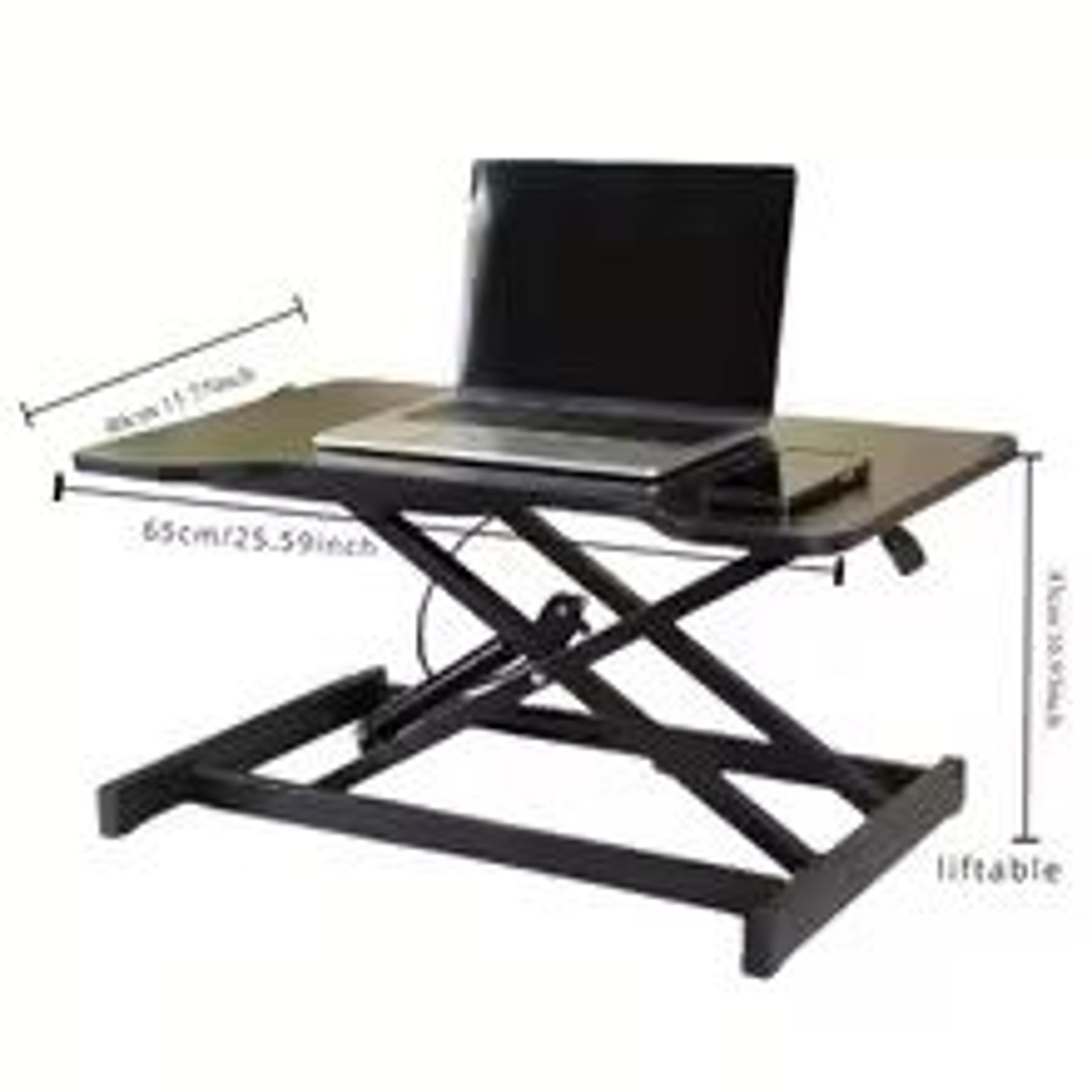 Ultra Slim Standing Desk Riser Height Adjustable Sit Stand Desktop Converter 1