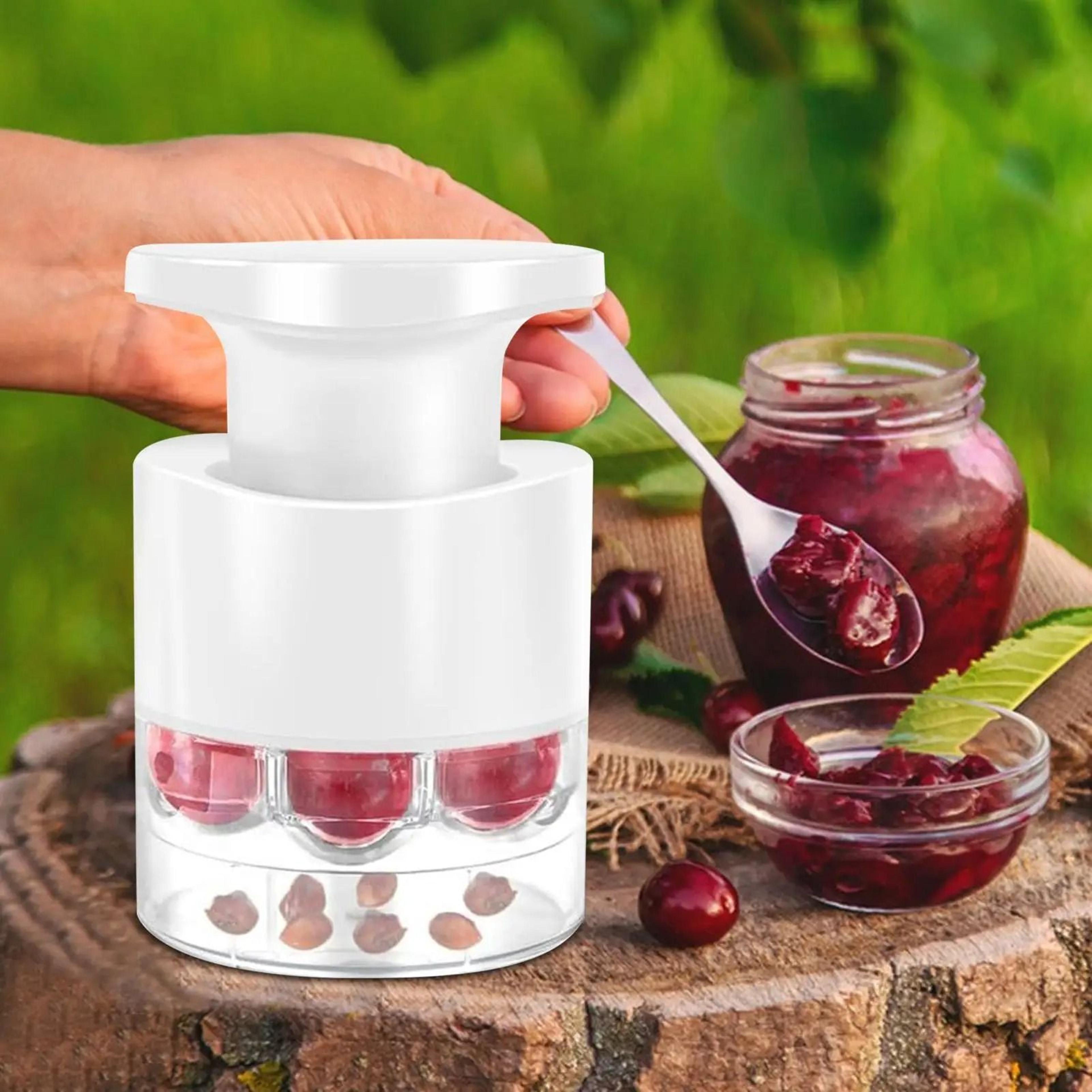 Easy Press Cherry Pitter Tool With 7 Hole Fruit Corer 5