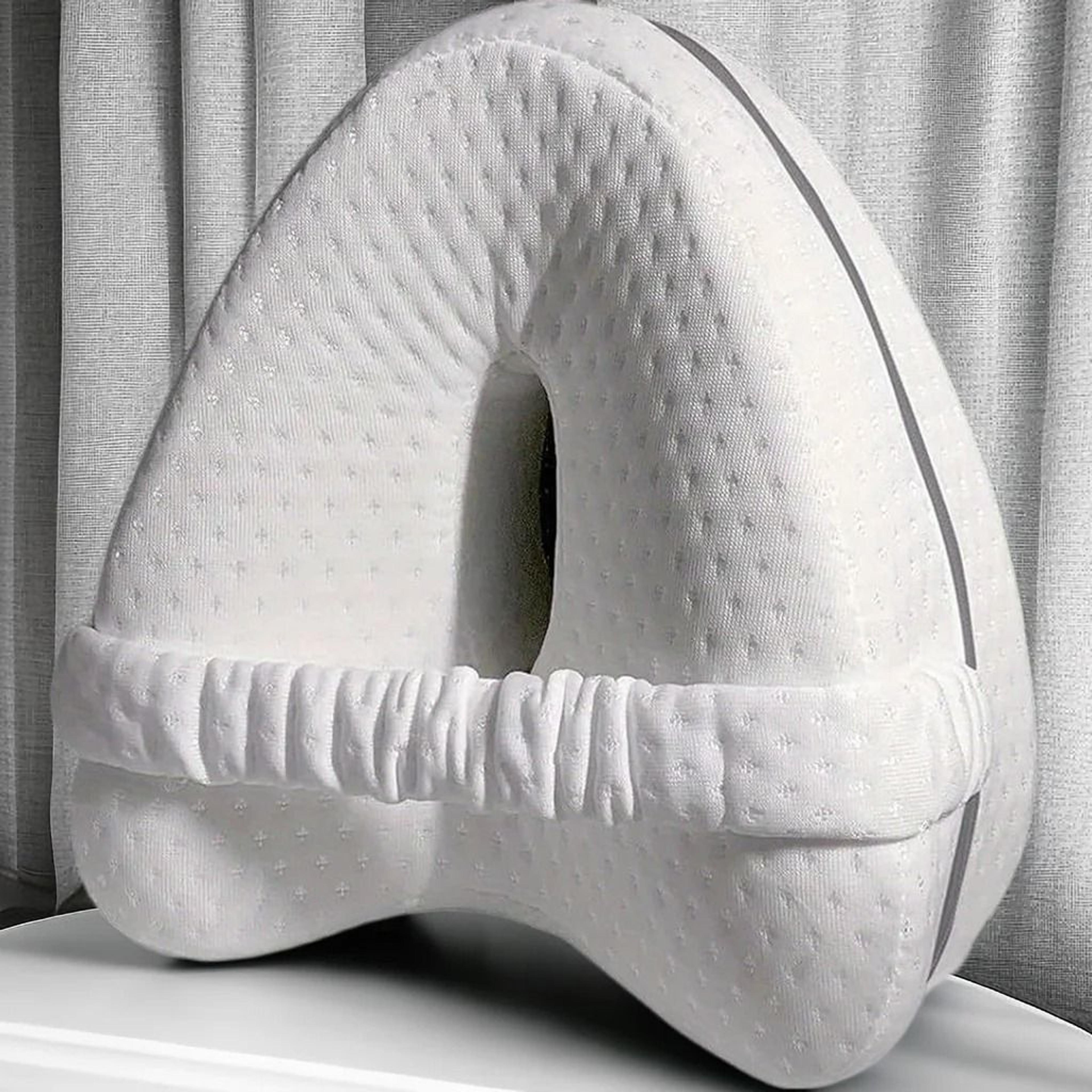 Memory Foam Leg Knee Support Pillow For Side Sleepers And Sciatica Relief 1