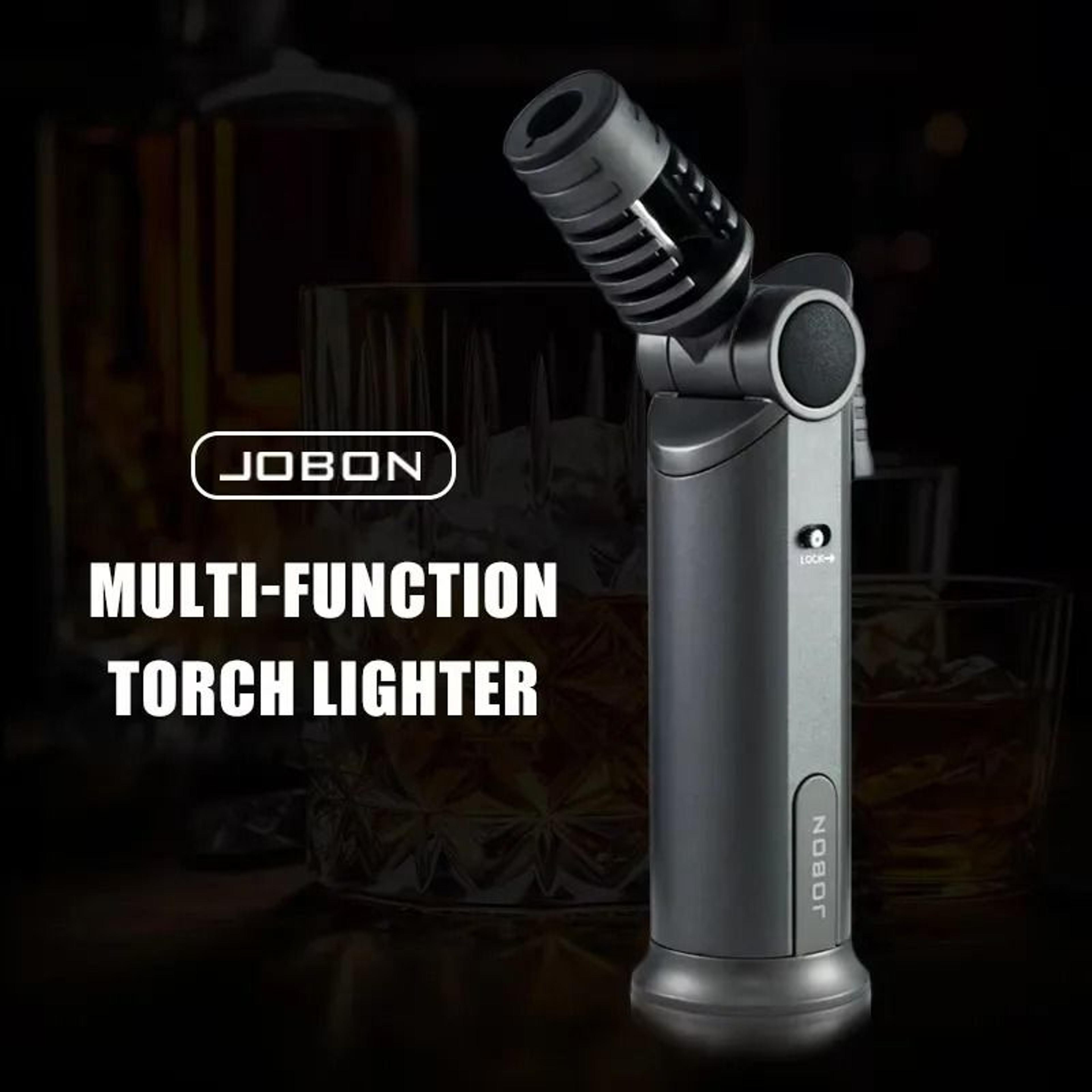 JOBON High Flame Metal Torch Lighter With Adjustable Nozzle 7