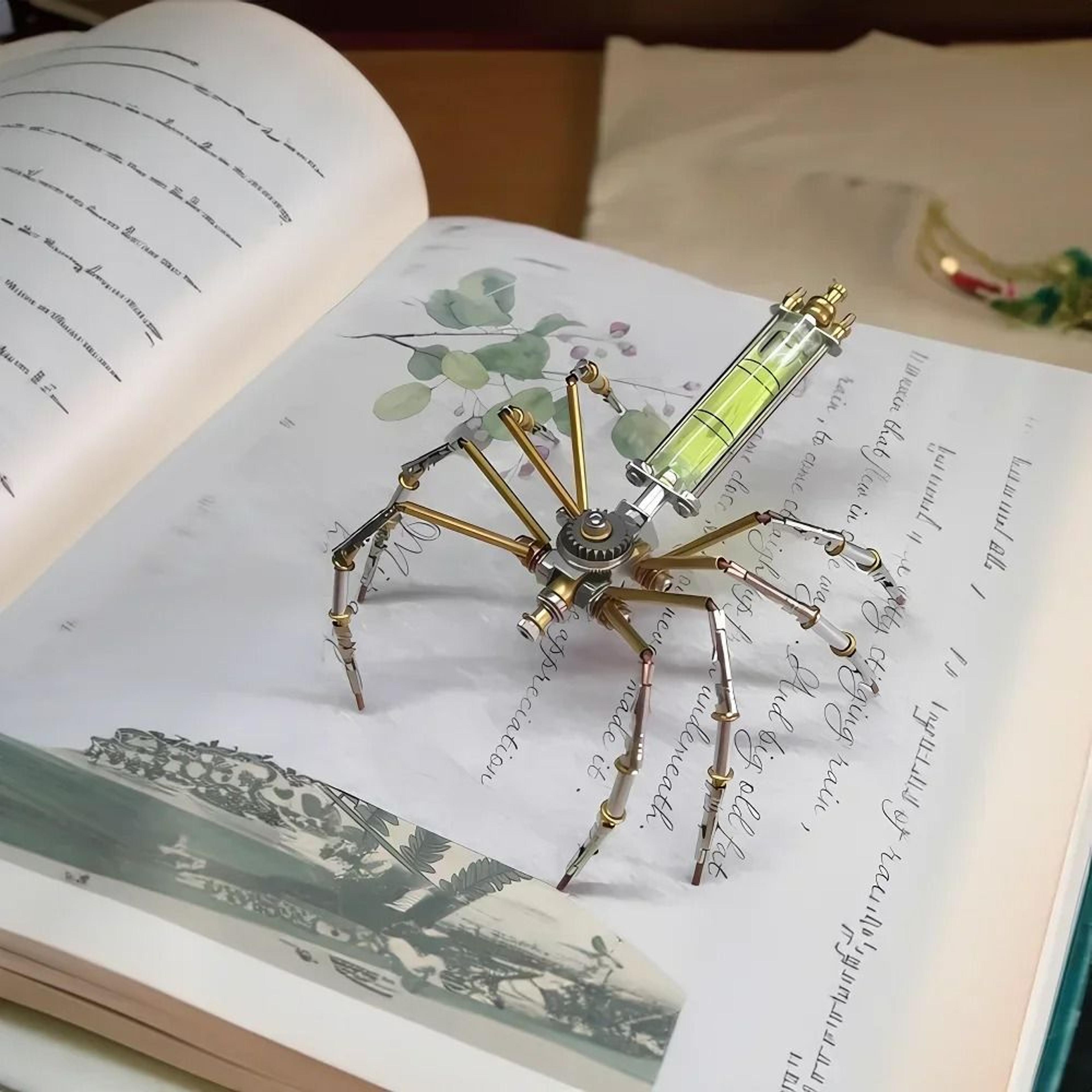 DIY Mechanical Spider Metal Model Kit Cyberpunk 3D Puzzle 2