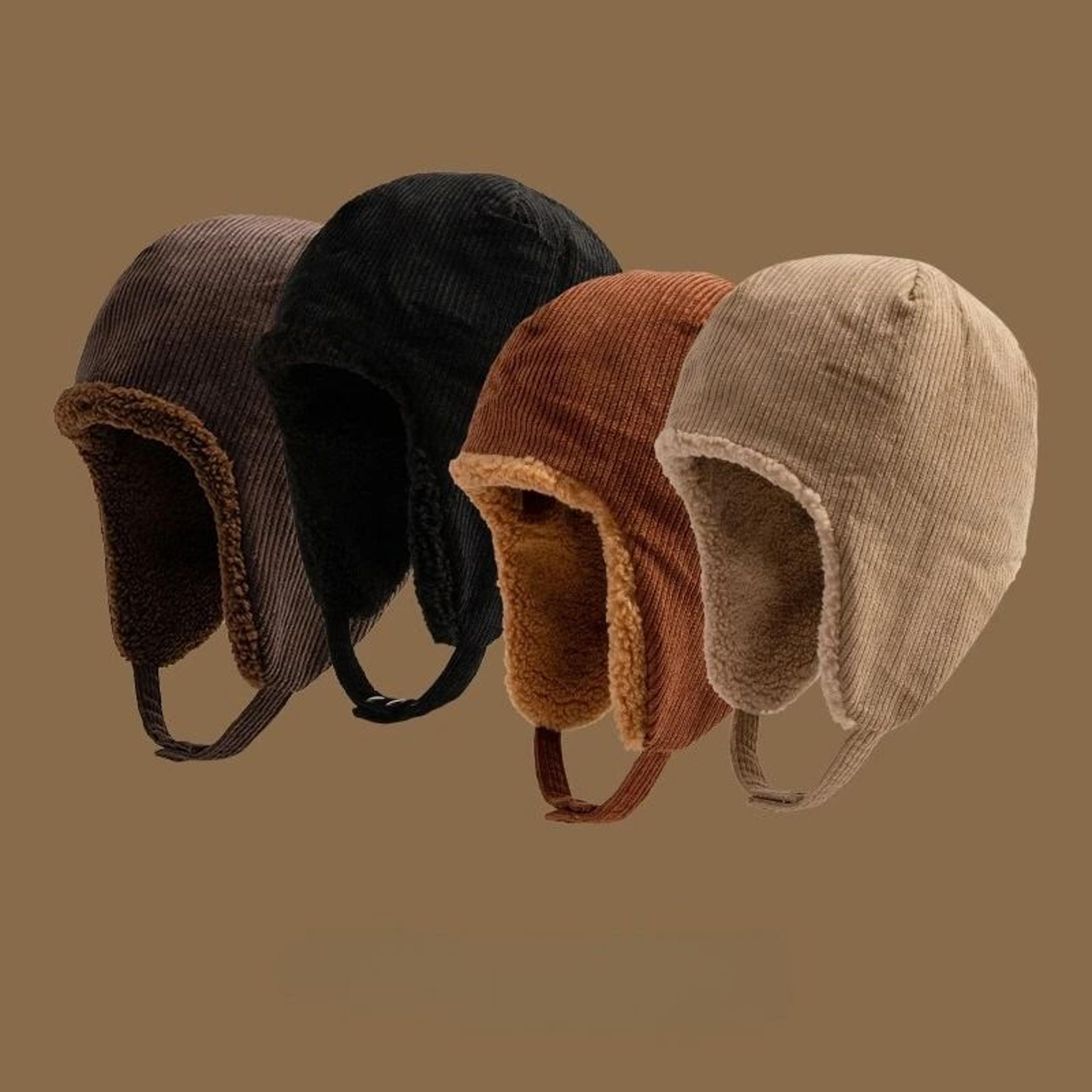 Reversible Wool Winter Hat Windproof Warm Unisex Outdoor Beanie 0