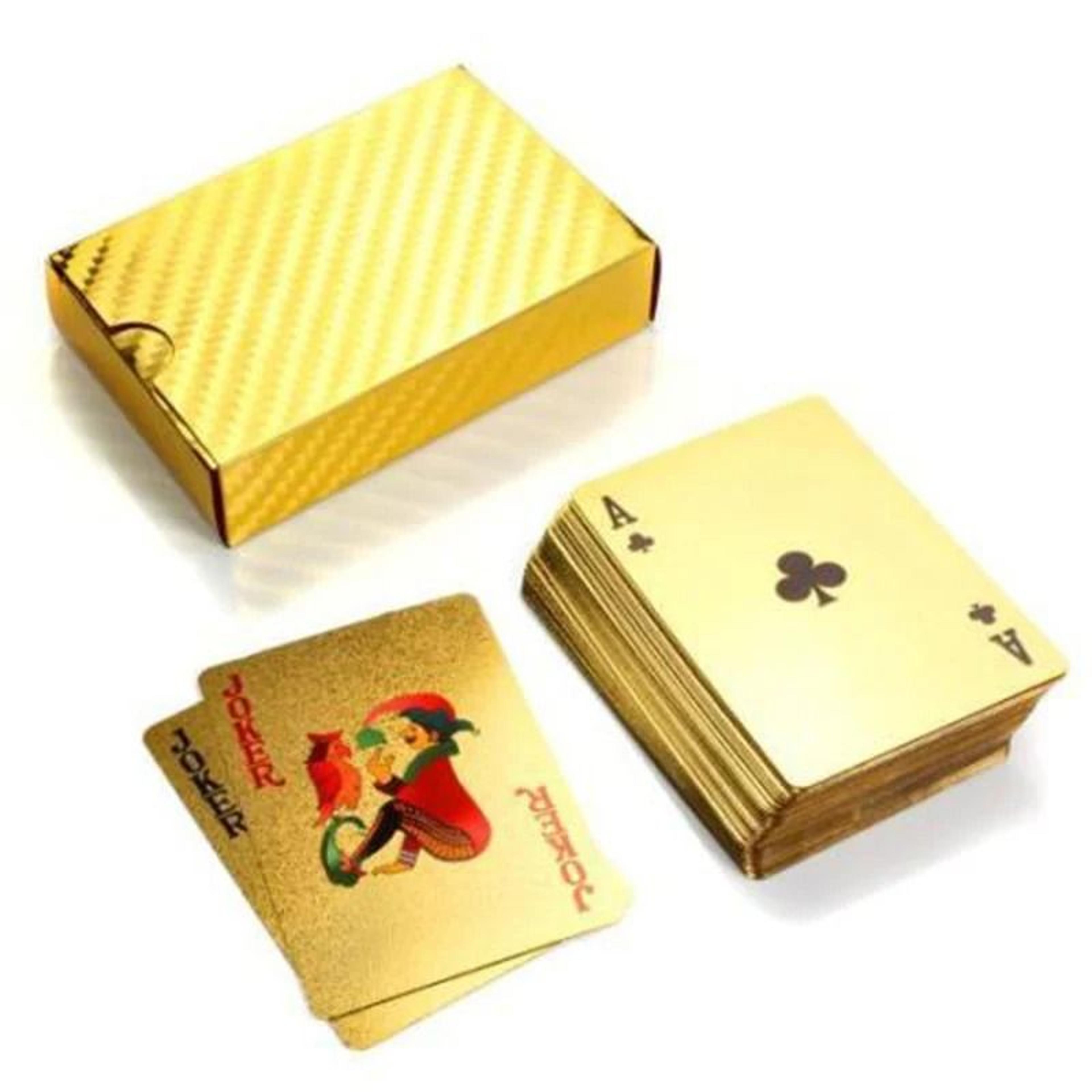 24K Gold Plated Playing Cards Luxury Poker Deck Gift Set 2